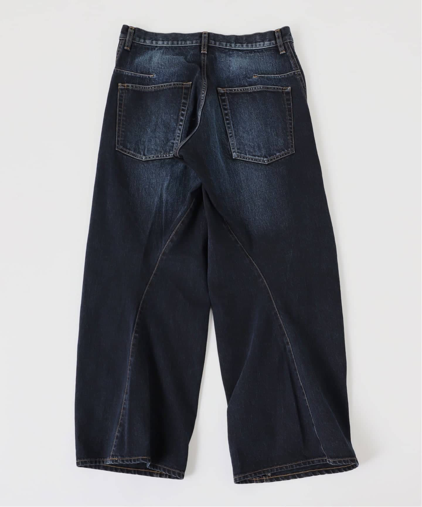 NVRFRGT / ネヴァーフォーゲット 3D TWISTED WIDE LEG JEANS/DARK F