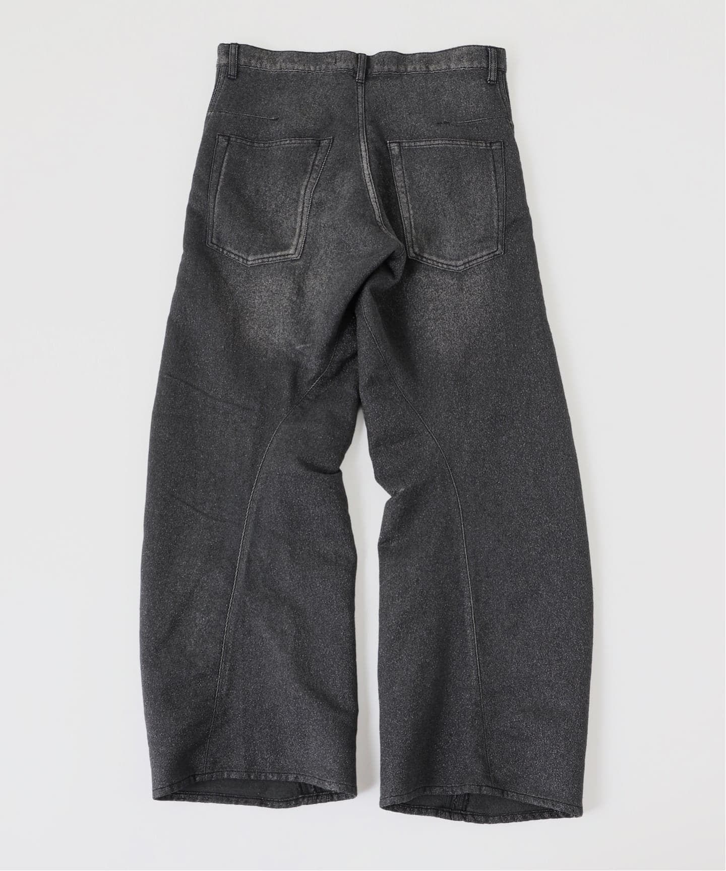 NVRFRGT / ネヴァーフォーゲット GLITTER TWILL 3D TWISTED WIDE LE
