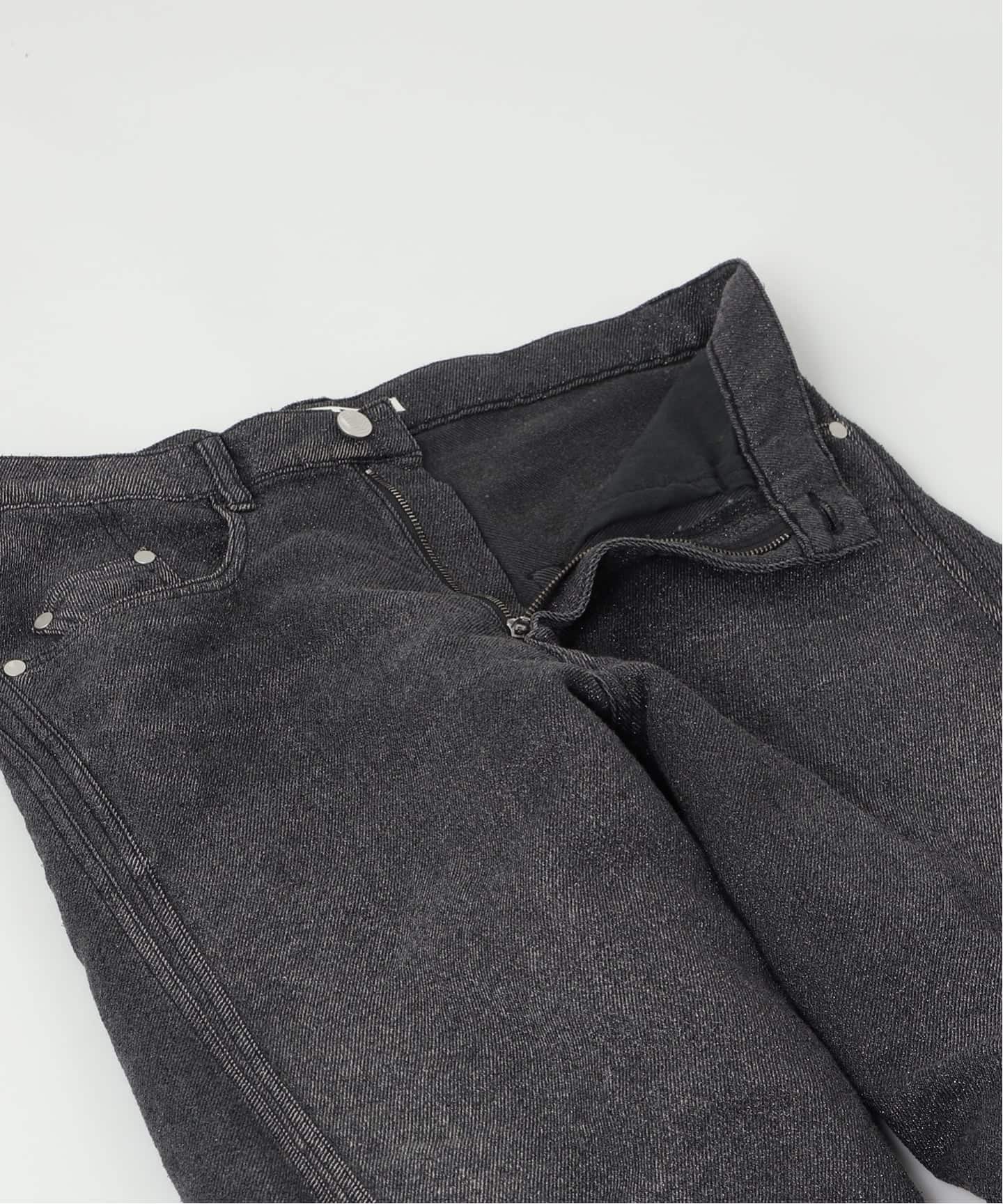 NVRFRGT / ネヴァーフォーゲット GLITTER TWILL 3D TWISTED WIDE LE