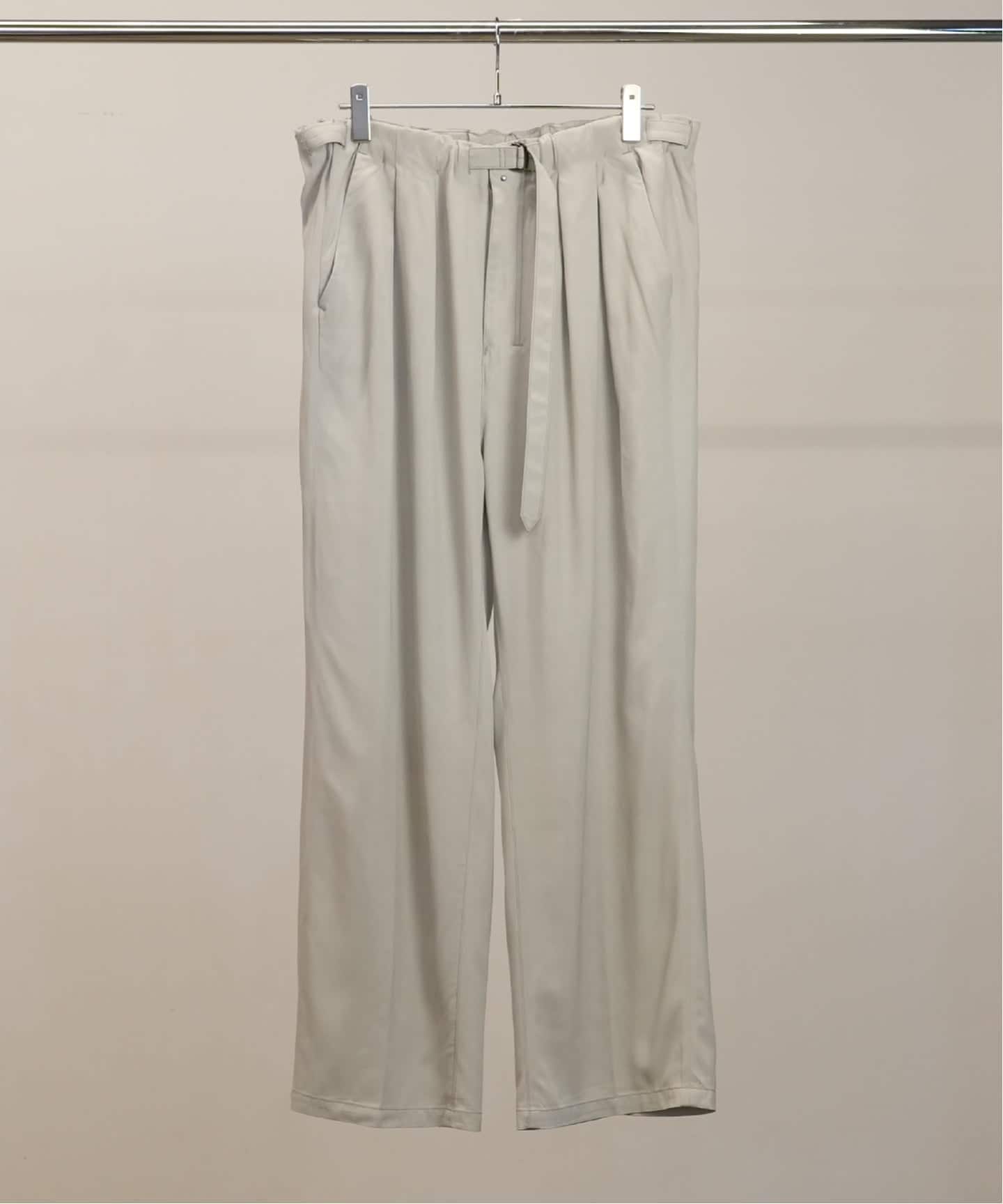 ANCELLM / アンセルム VISCOSE BELT-LESS TROUSERS（スラックス