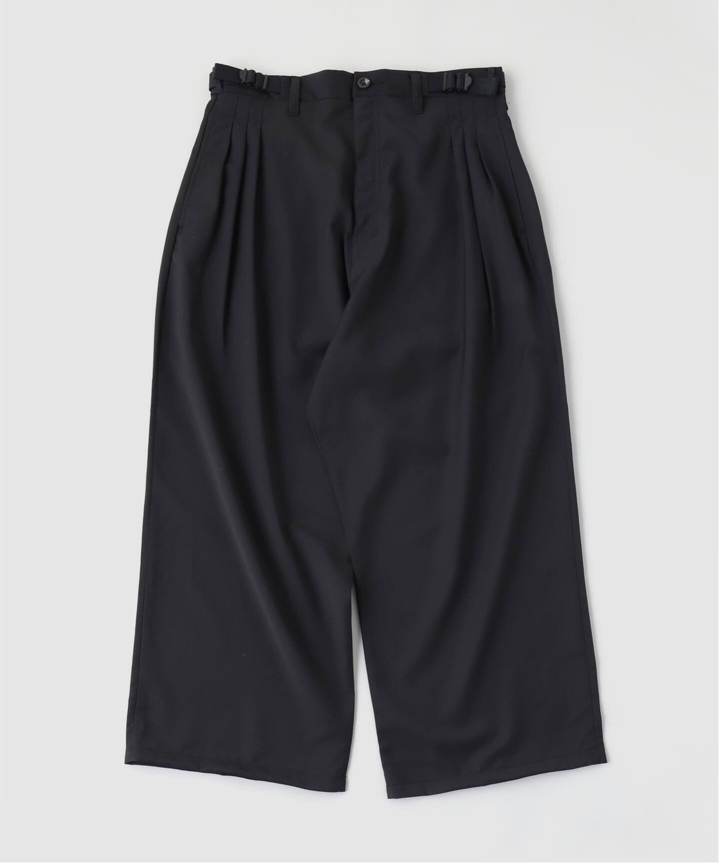 ANCELLM / アンセルム BELTED WOOL SLACKS（スラックス）｜WISM