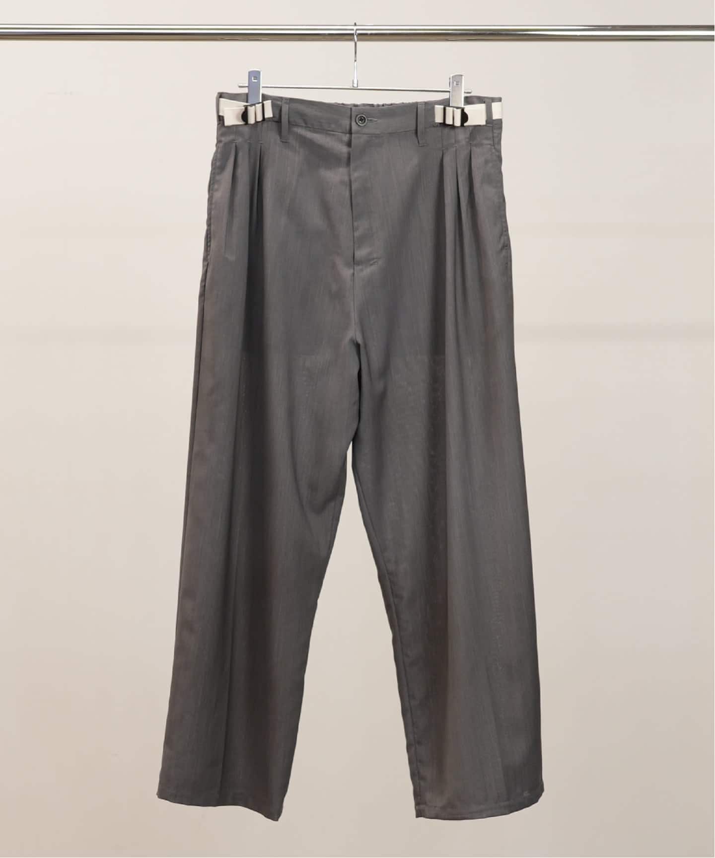 ANCELLM / アンセルム BELTED WOOL SLACKS（スラックス）｜WISM