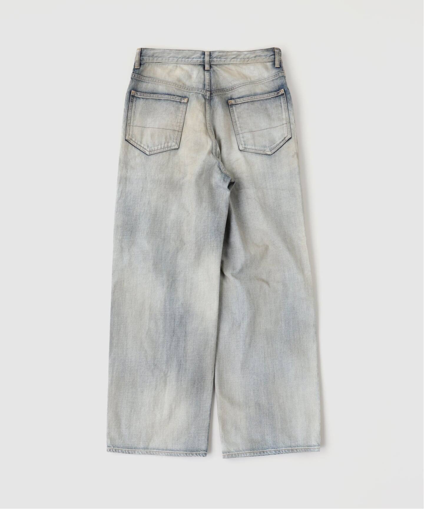 ANCELLM / アンセルム CRASH MIDDLE STRAIGHT 5P DENIM（デニムパンツ
