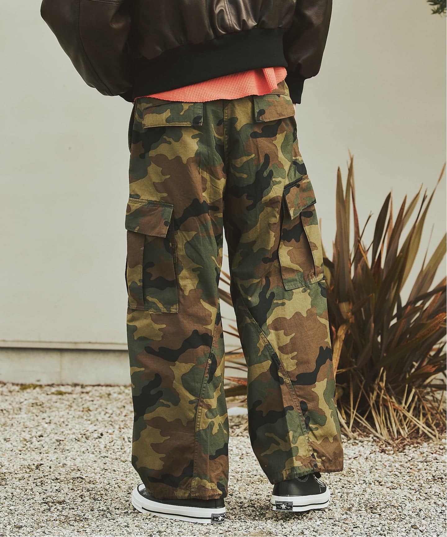 60s ジャングルファティーグ パンツ 3rd ノンリップ カモ柄 カーゴ 3D ミリタリー ジャングル ファティーグ 6ポケット カモ柄 パンツ