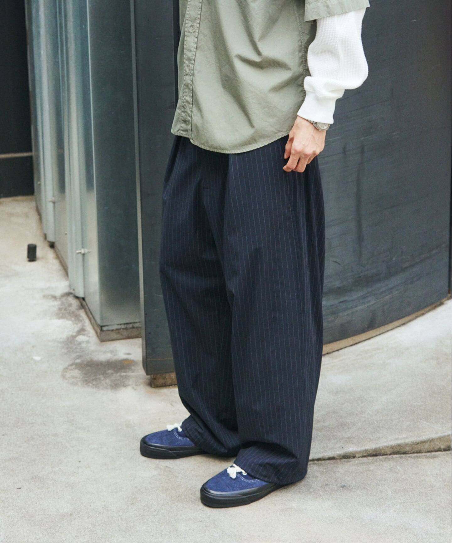 TR ストライプ オーバー パンツ（スラックス）｜JOURNAL STANDARD