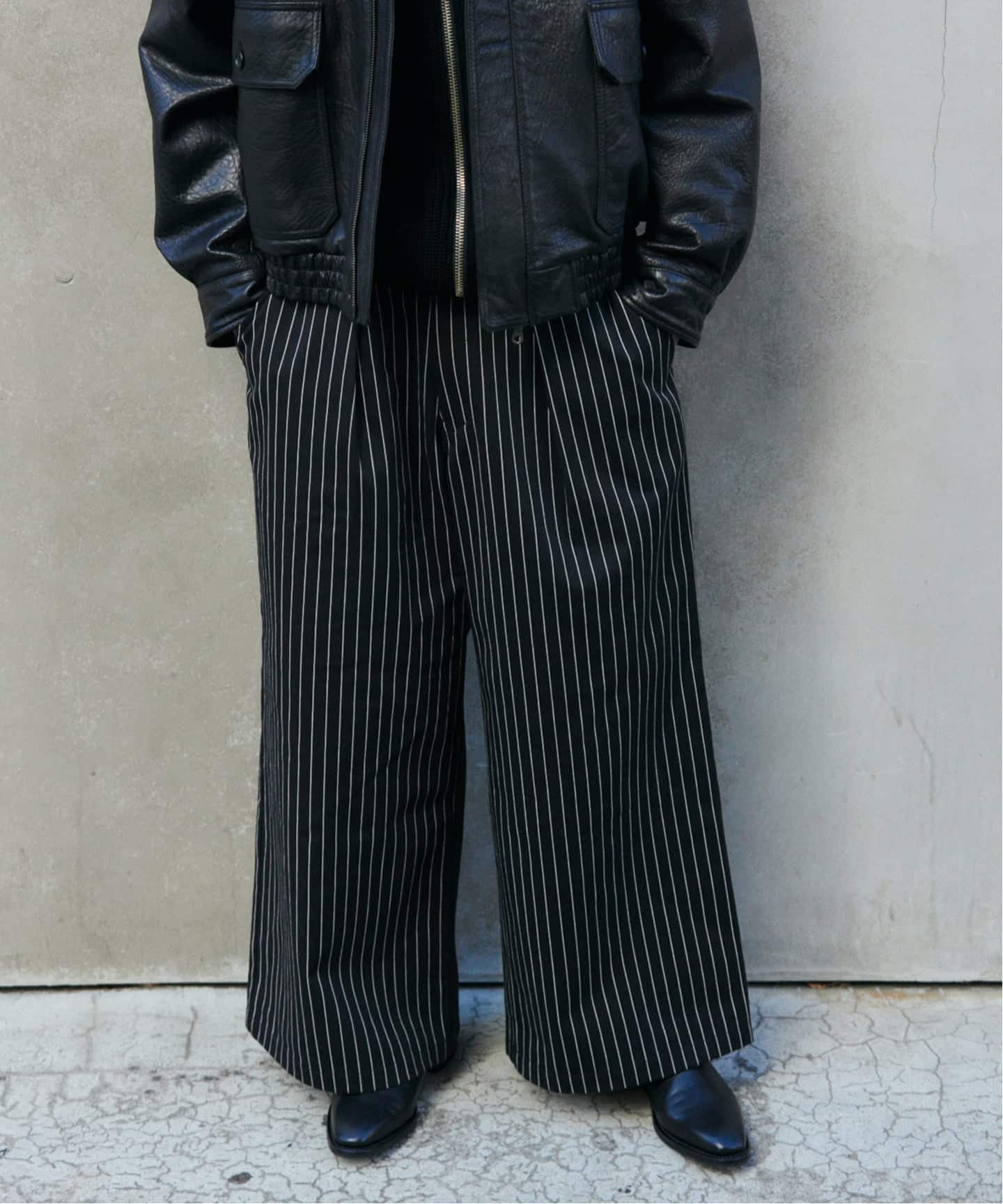 ピン ストライプ バギー ツイル パンツ（スラックス）｜JOURNAL