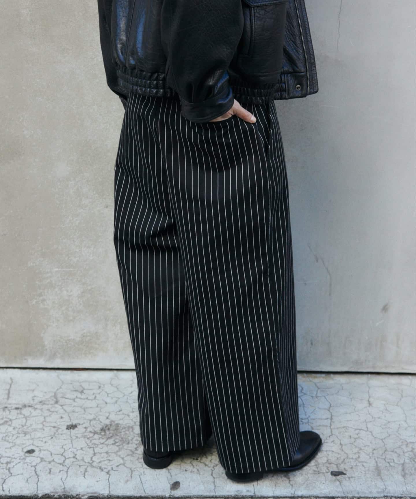 ピン ストライプ バギー ツイル パンツ（スラックス）｜JOURNAL