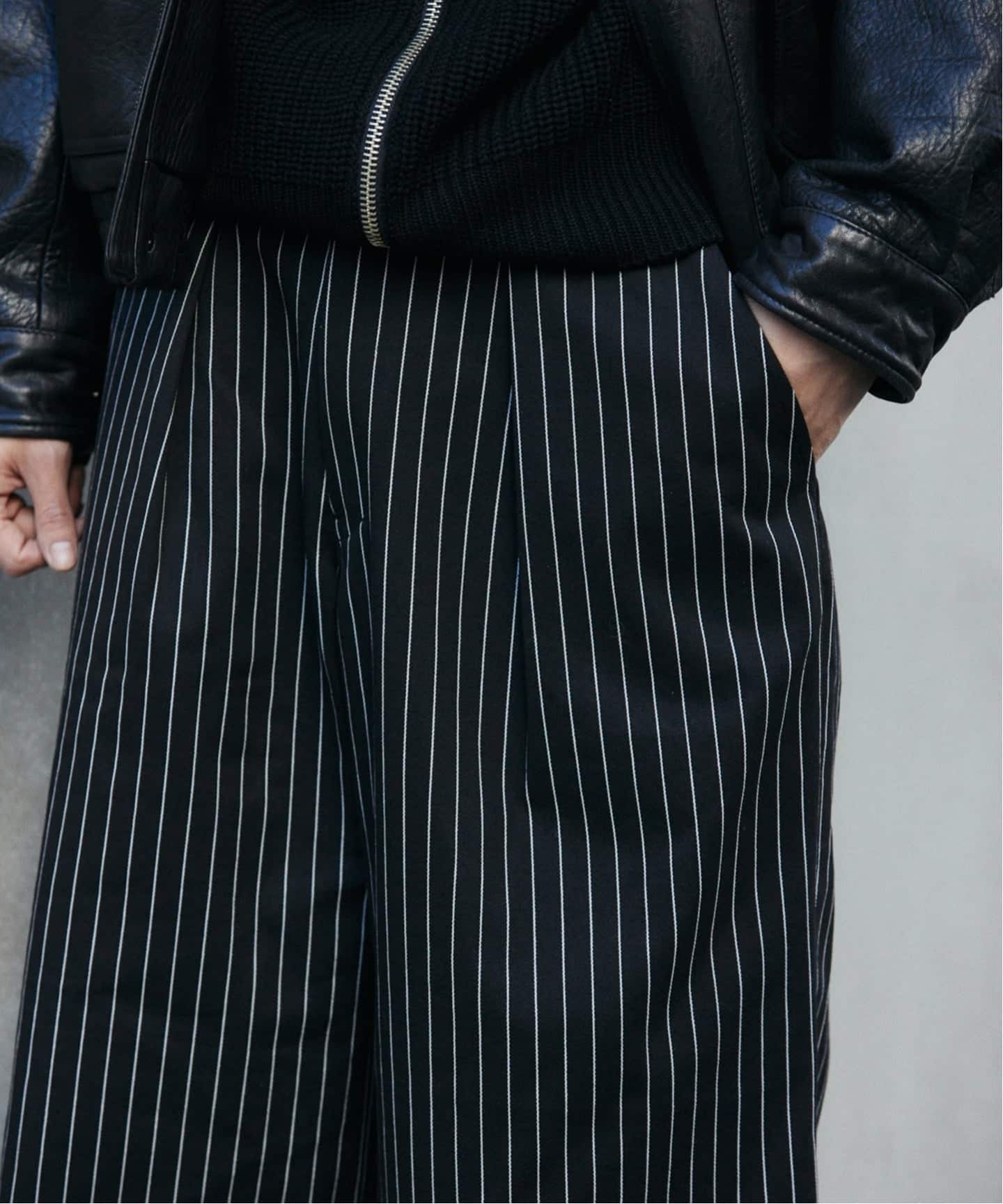 ピン ストライプ バギー ツイル パンツ（スラックス）｜JOURNAL