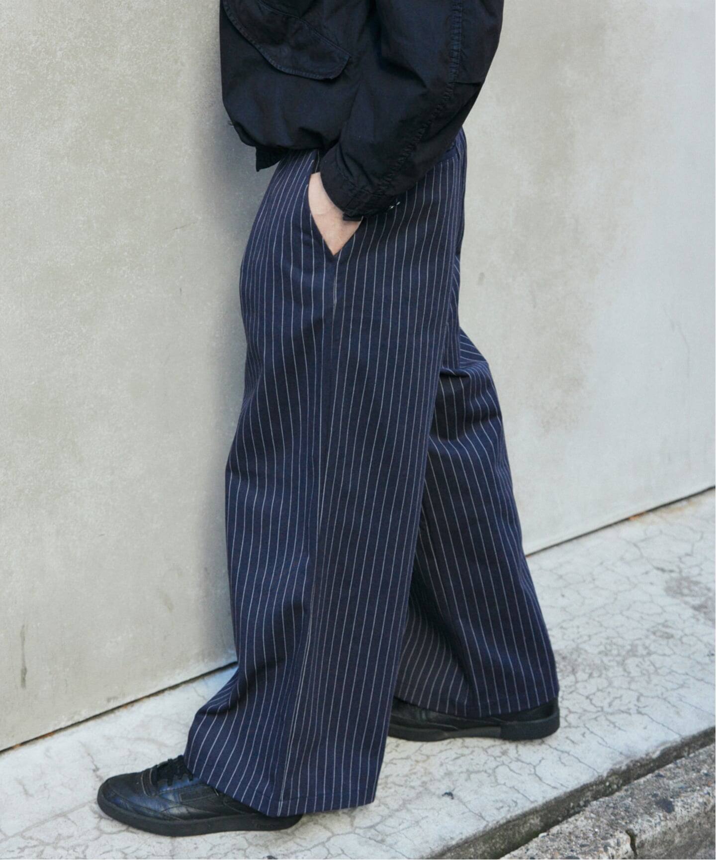 ピン ストライプ バギー ツイル パンツ（スラックス）｜JOURNAL