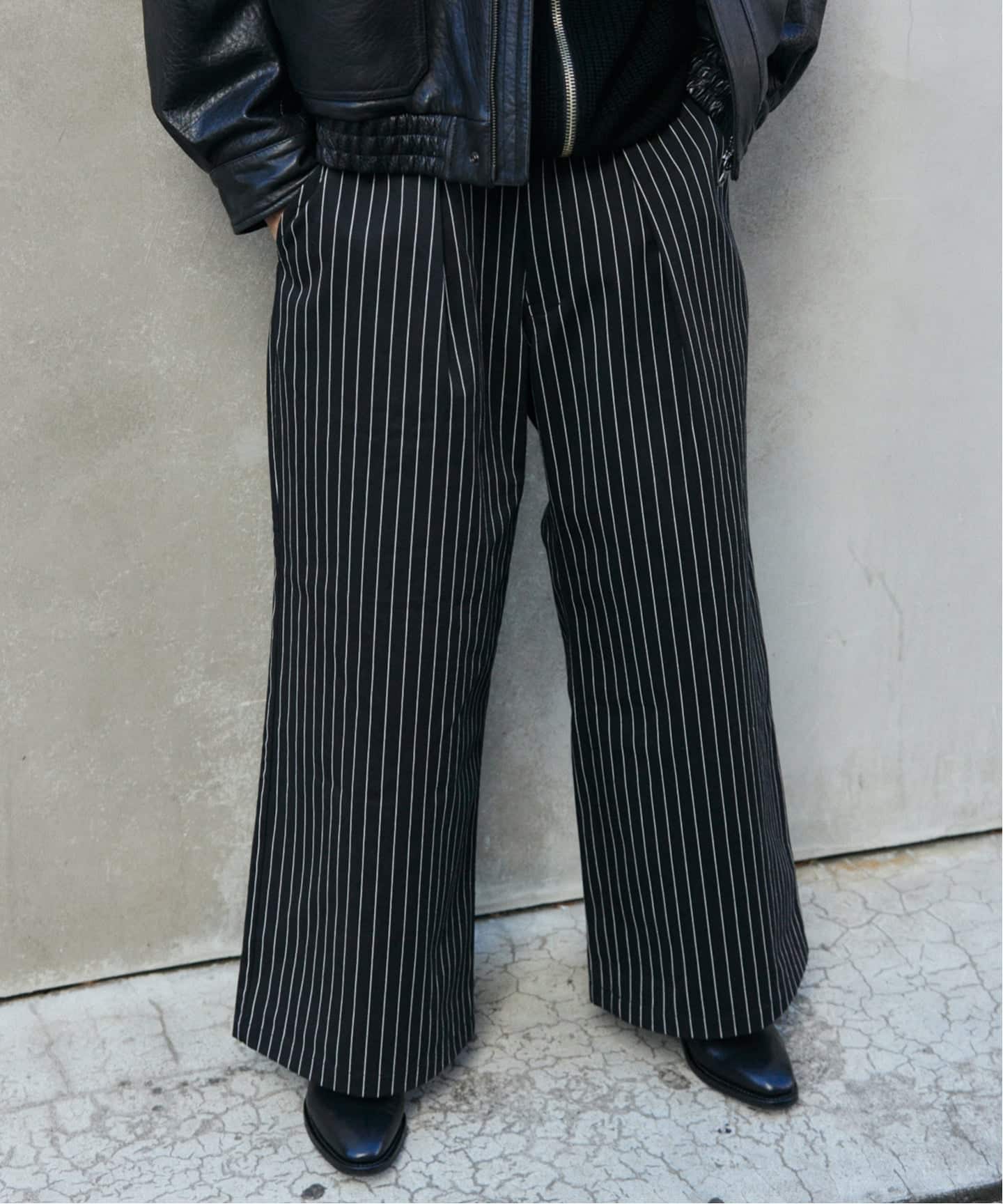 ピン ストライプ バギー ツイル パンツ（スラックス）｜JOURNAL