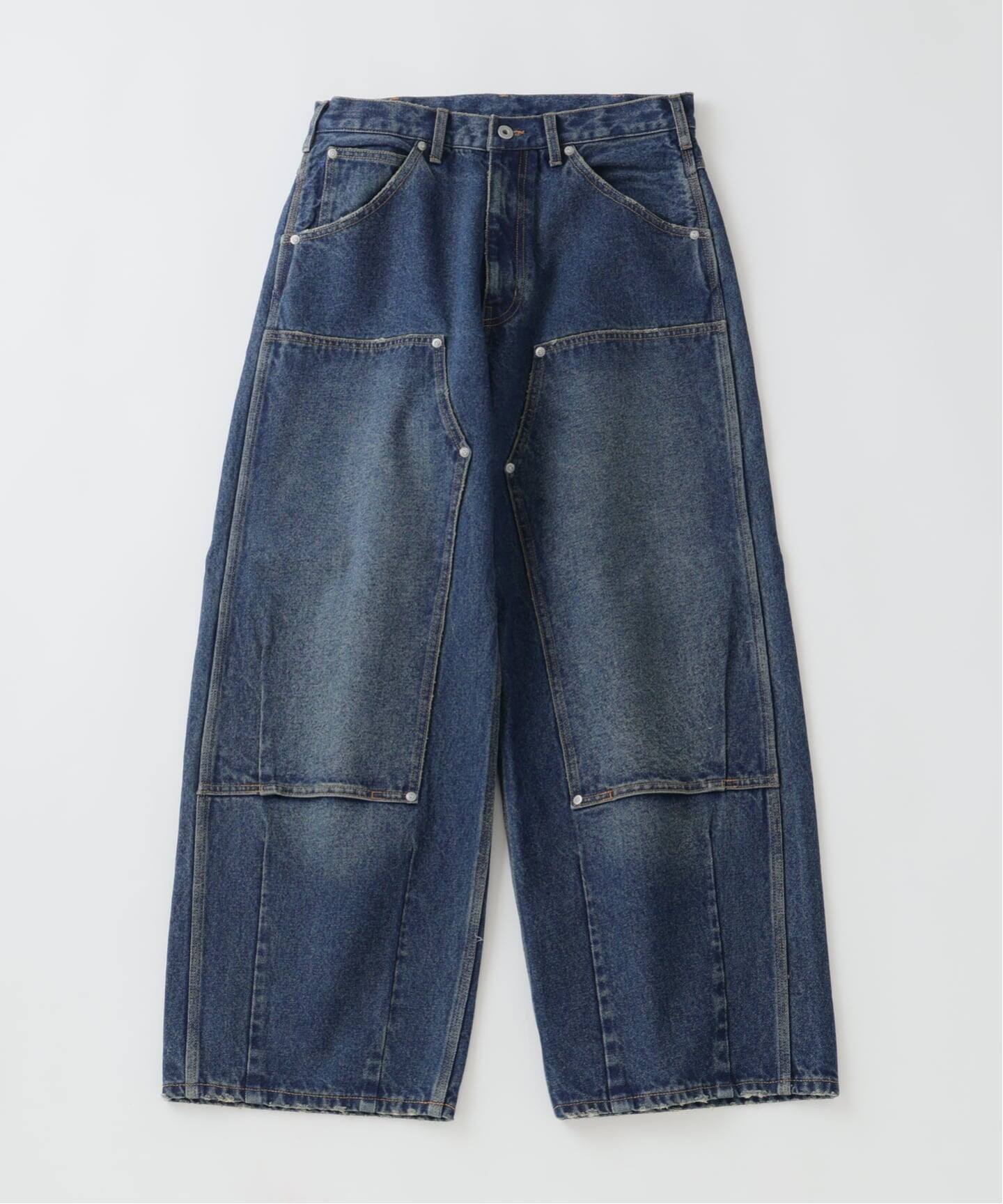 予約》ダブル ニー バギー ジーンズ（デニムパンツ・ジーンズ