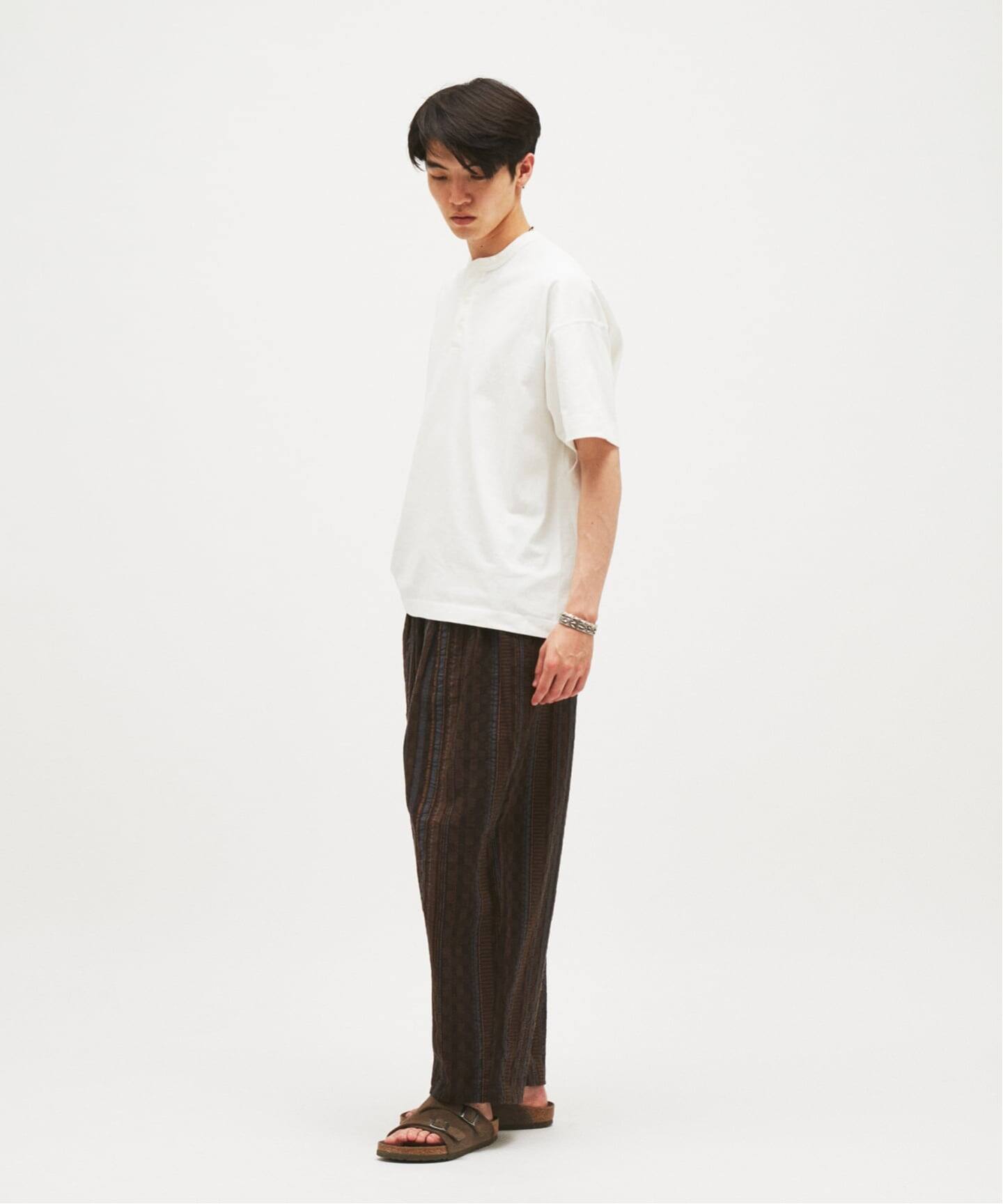 ストライプ ジャガード ワイド パンツ（その他パンツ）｜JOURNAL