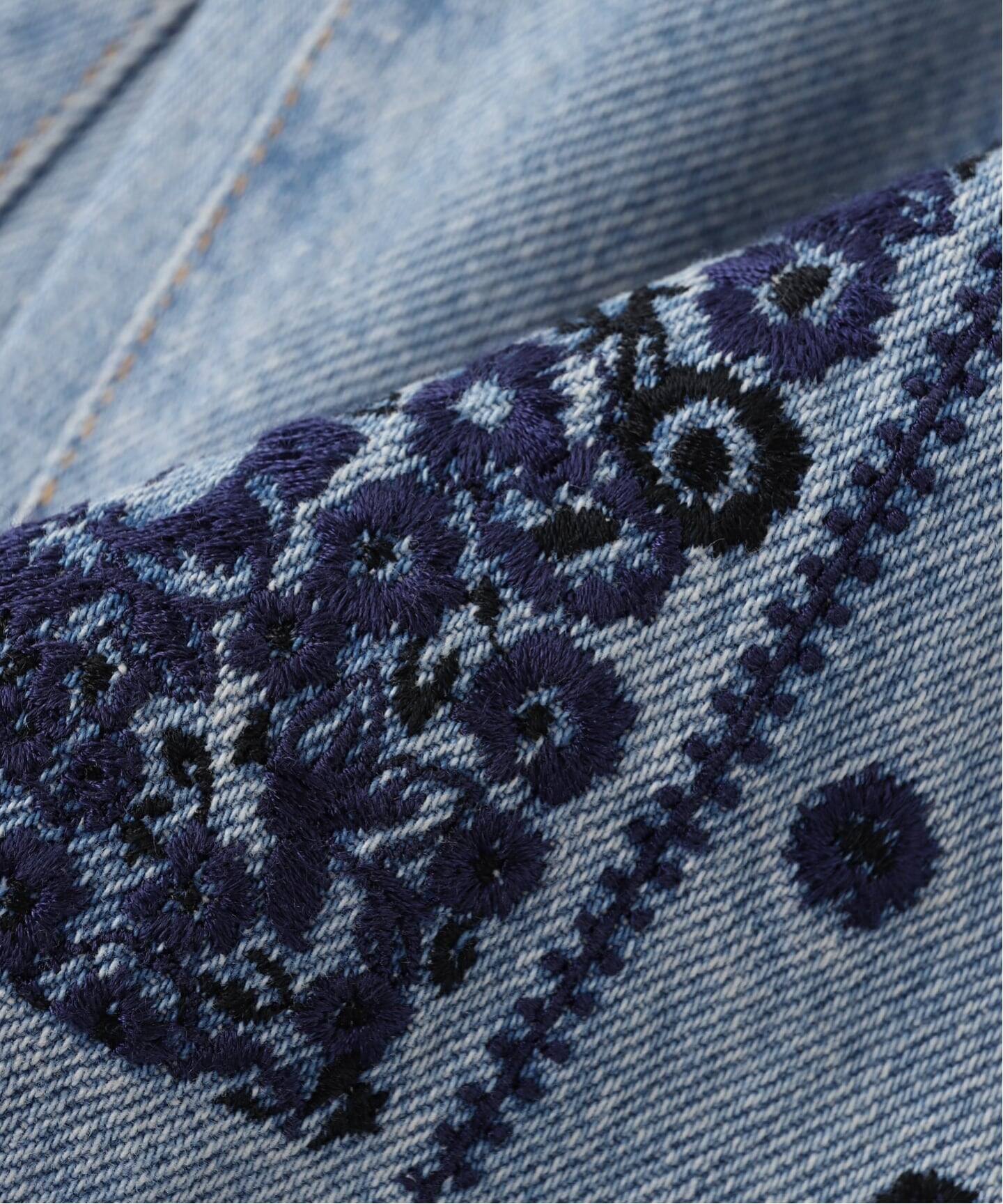 NOMARHYTHM / ノーマリズム Bandana Embroidery Denim Pant（デニム 