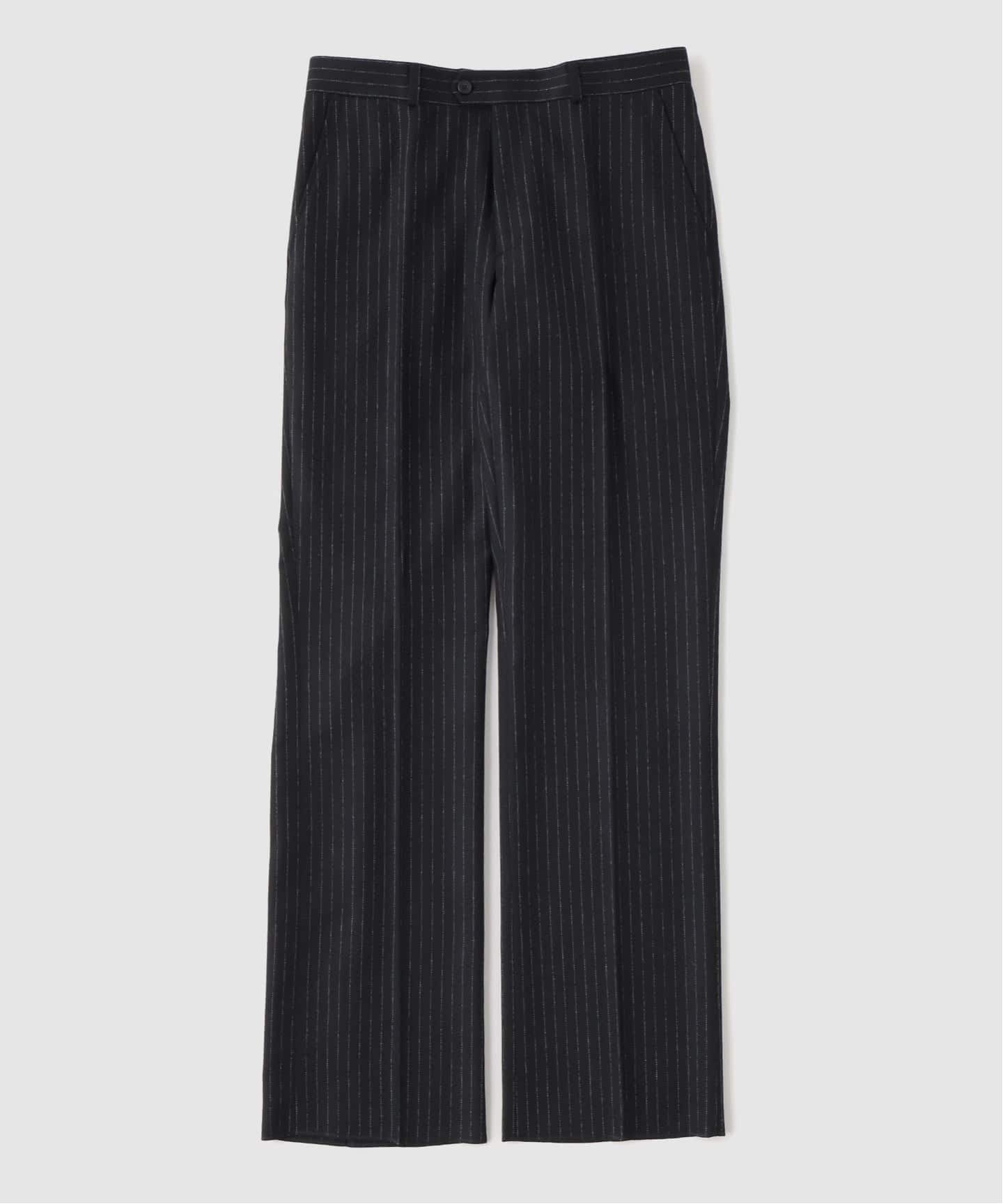 FOLL / フォル】wool silk stripe relax pants（スラックス）｜JOURNAL