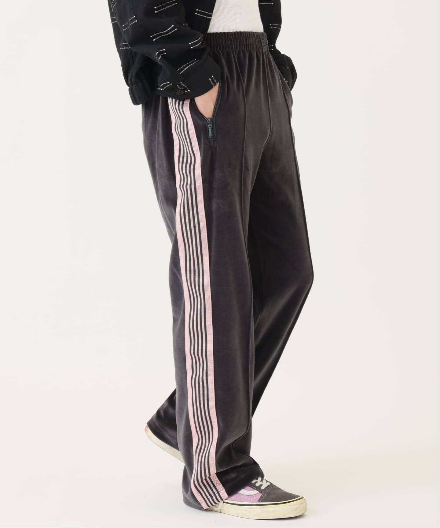 NEEDLES / ニードルズ 別注 C/PE ベロア トラック パンツ（スラックス