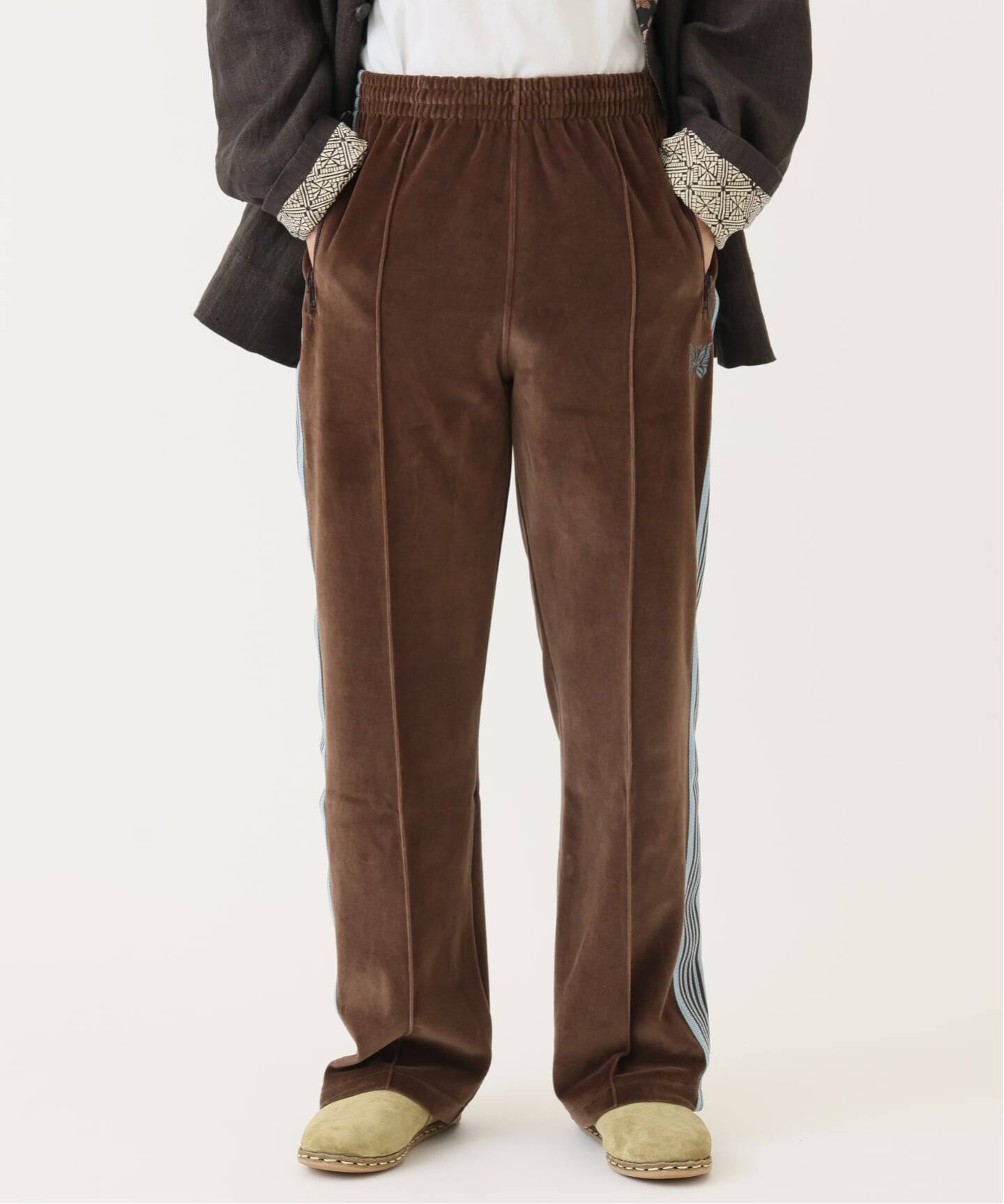 NEEDLES / ニードルズ 別注 C/PE ベロア トラック パンツ（スラックス