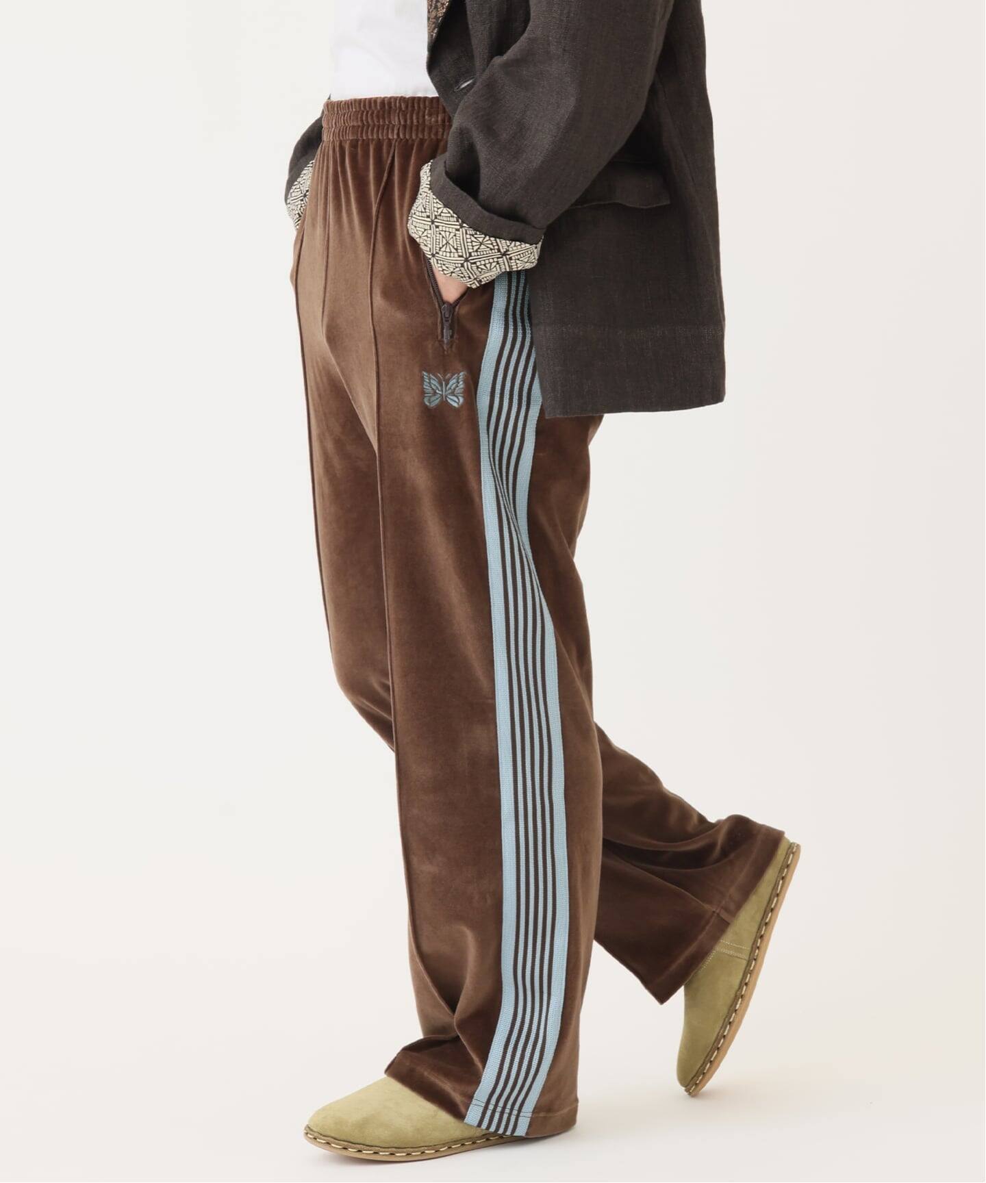 NEEDLES / ニードルズ 別注 C/PE ベロア トラック パンツ（スラックス