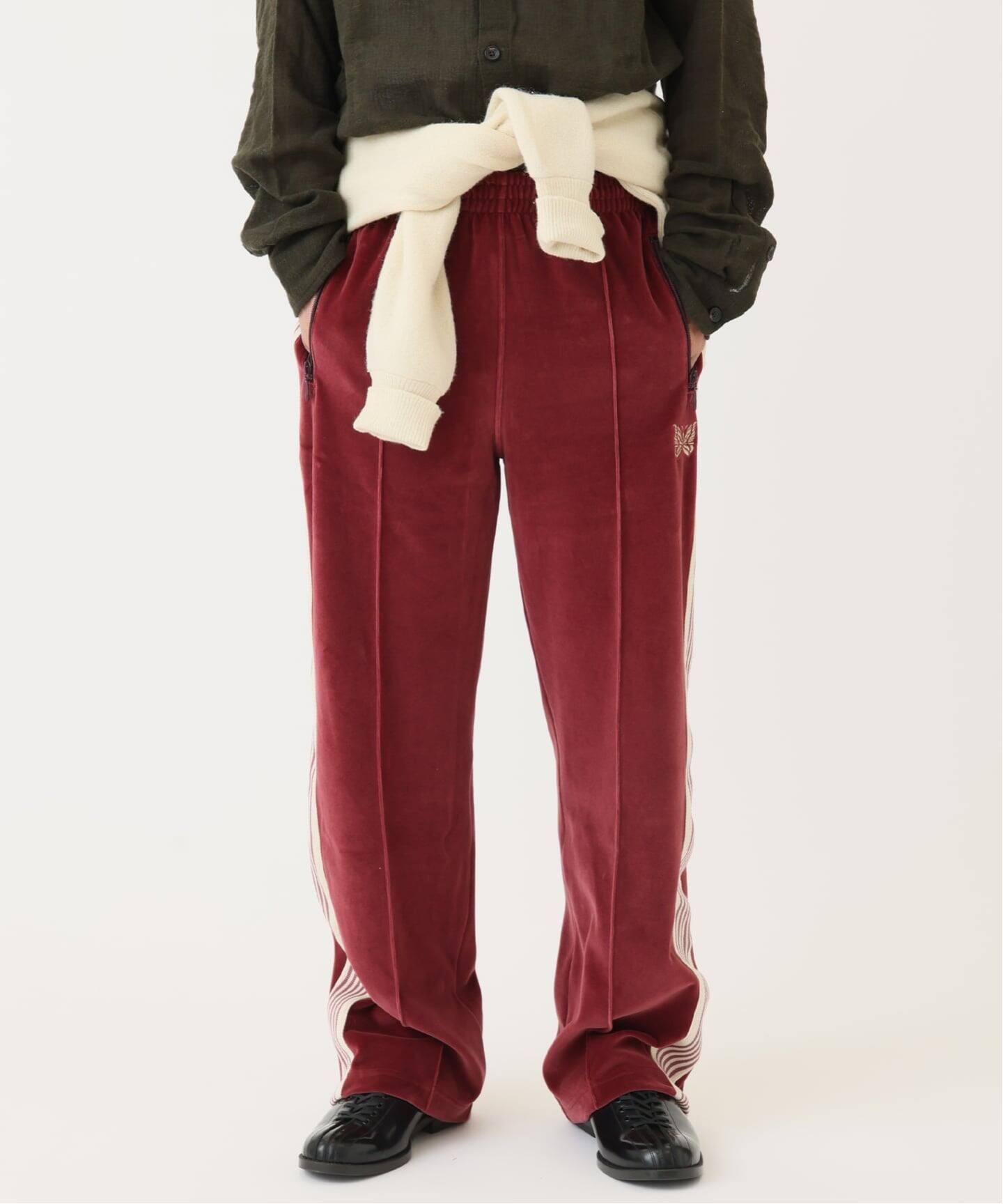 NEEDLES / ニードルズ 別注 C/PE ベロア トラック パンツ（スラックス