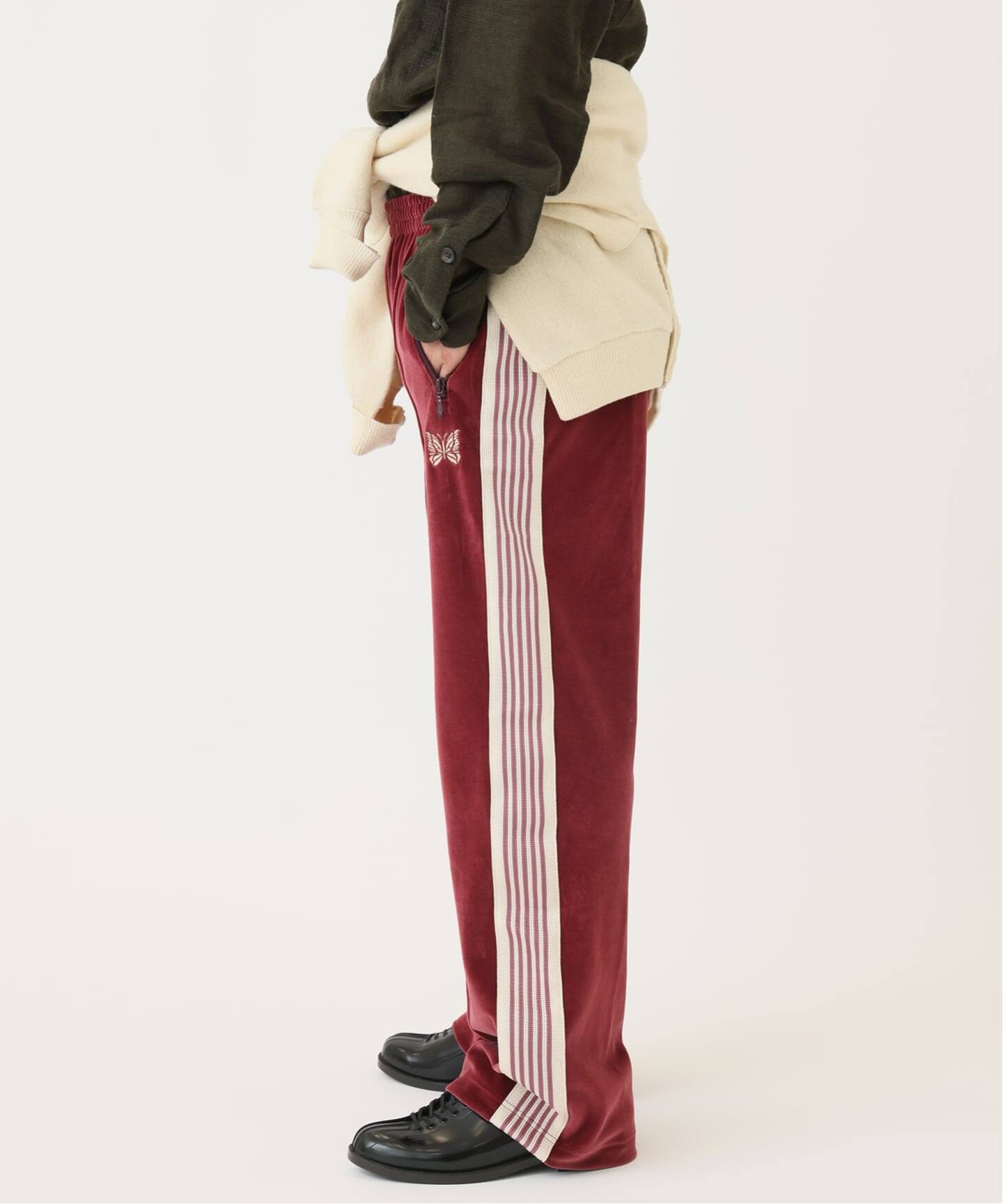 NEEDLES / ニードルズ 別注 C/PE ベロア トラック パンツ（スラックス