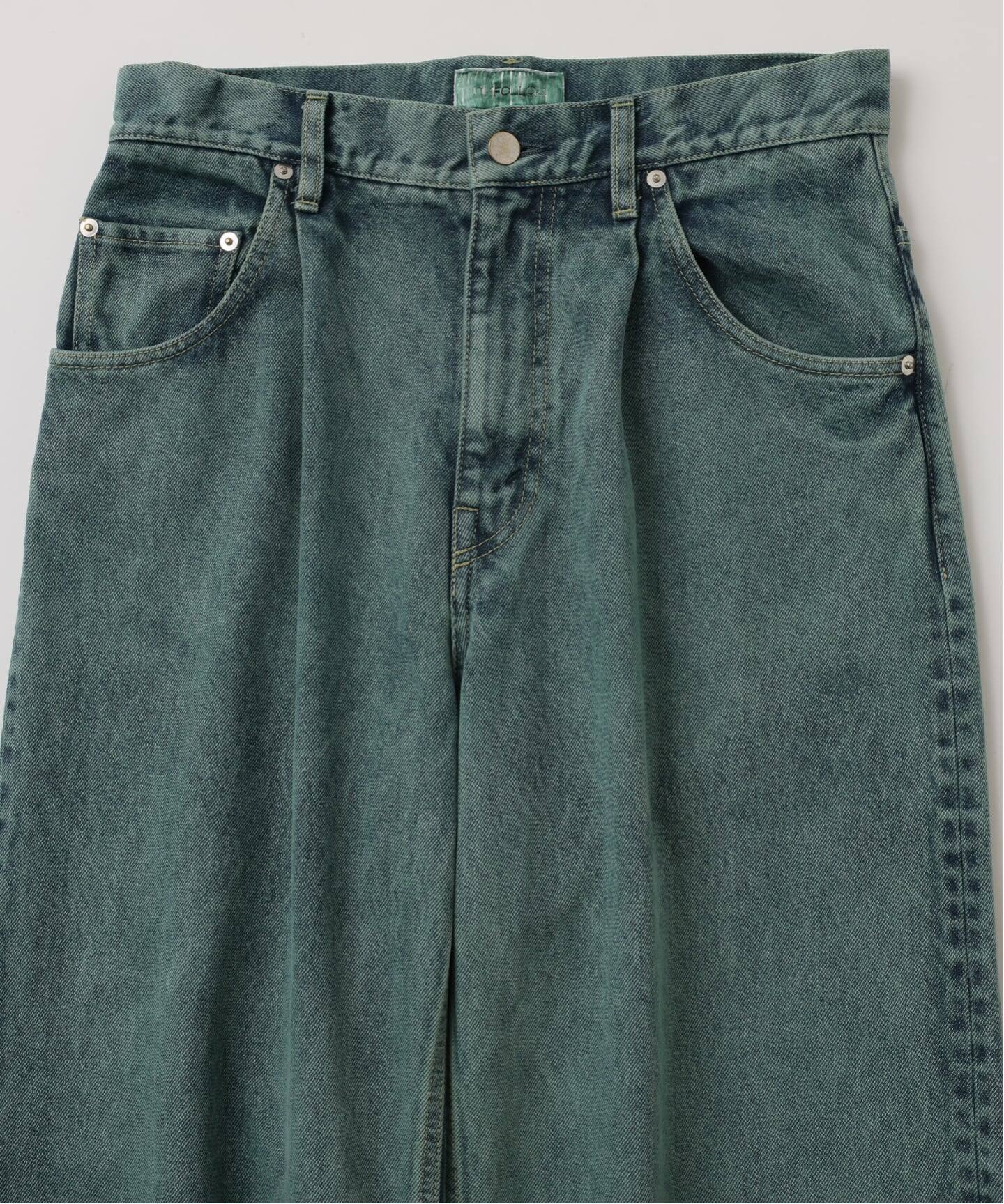 FOLL / フォル】tonal overdye baggy jeans（デニムパンツ・ジーンズ 