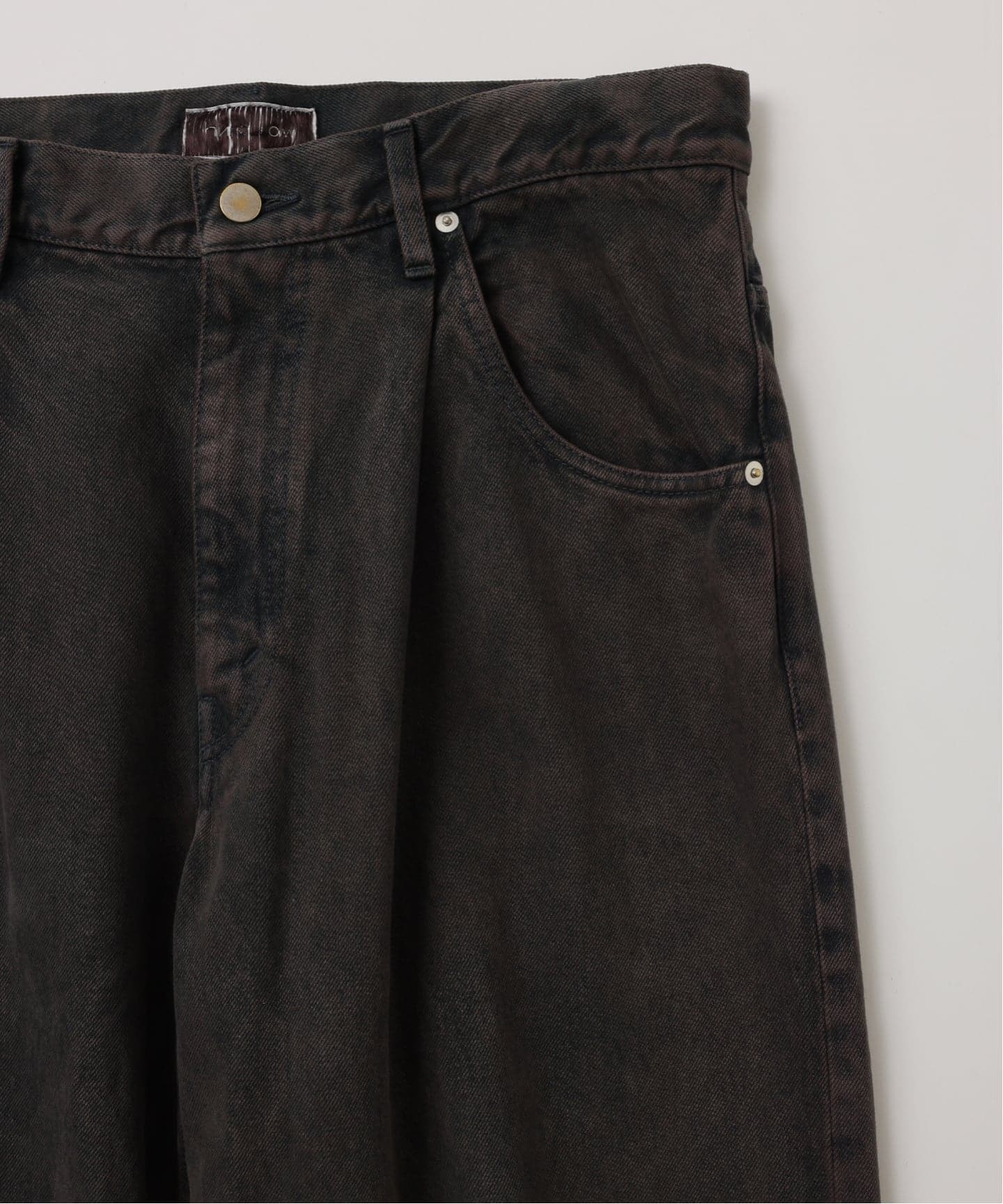 FOLL / フォル】tonal overdye baggy jeans（デニムパンツ・ジーンズ