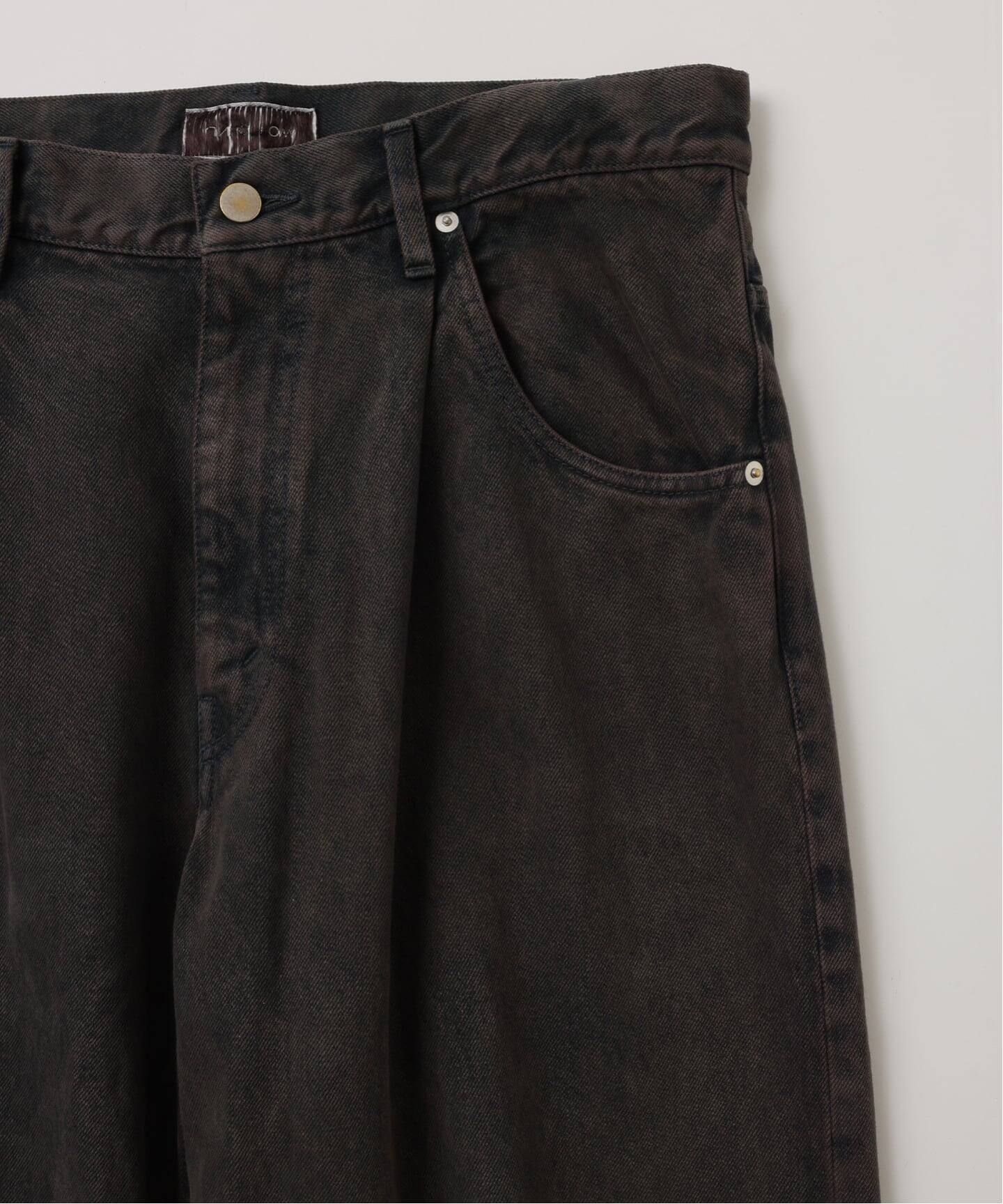 FOLL / フォル】tonal overdye baggy jeans（デニムパンツ・ジーンズ 