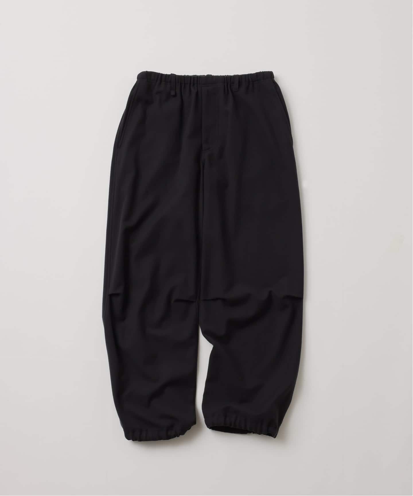 予約》【FOLL / フォル】washed wool cotton knee tuck pants