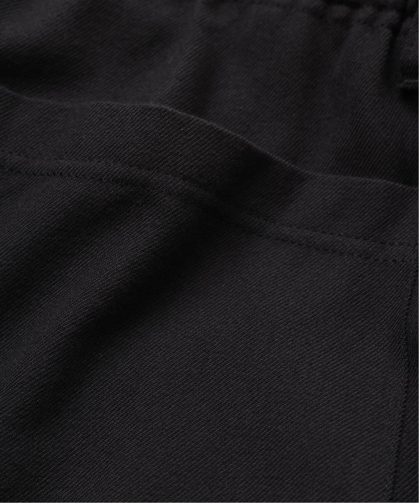 予約》【FOLL / フォル】washed wool cotton knee tuck pants