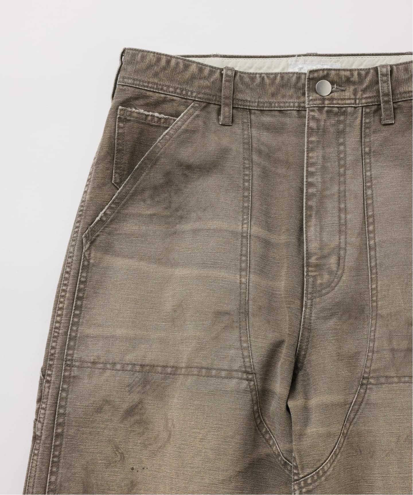 予約》【FOLL / フォル】faded duck double knee work pants（カーゴ
