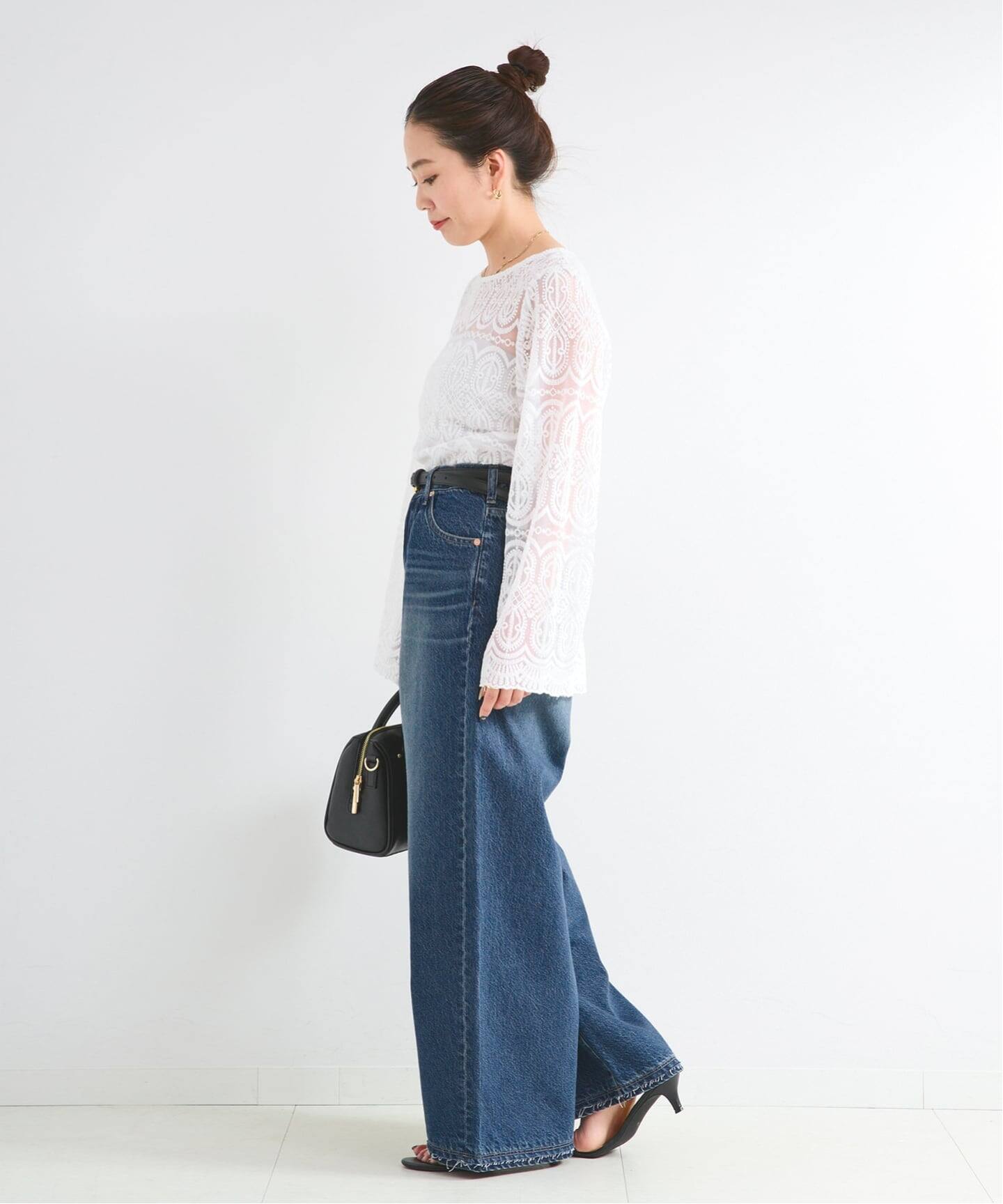 ウォッシャブル / DU JOUR / デュ ジュール PEG TUCK JEAN（デニム