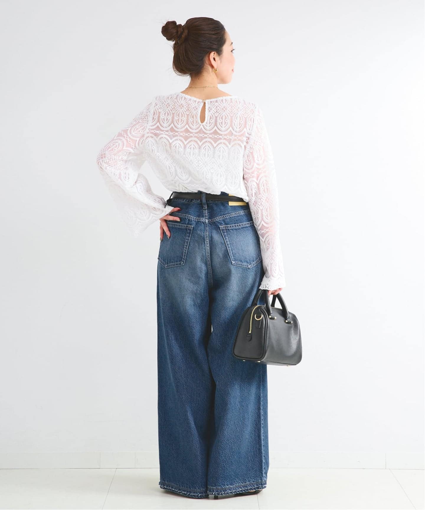 ウォッシャブル / DU JOUR / デュ ジュール PEG TUCK JEAN（デニム
