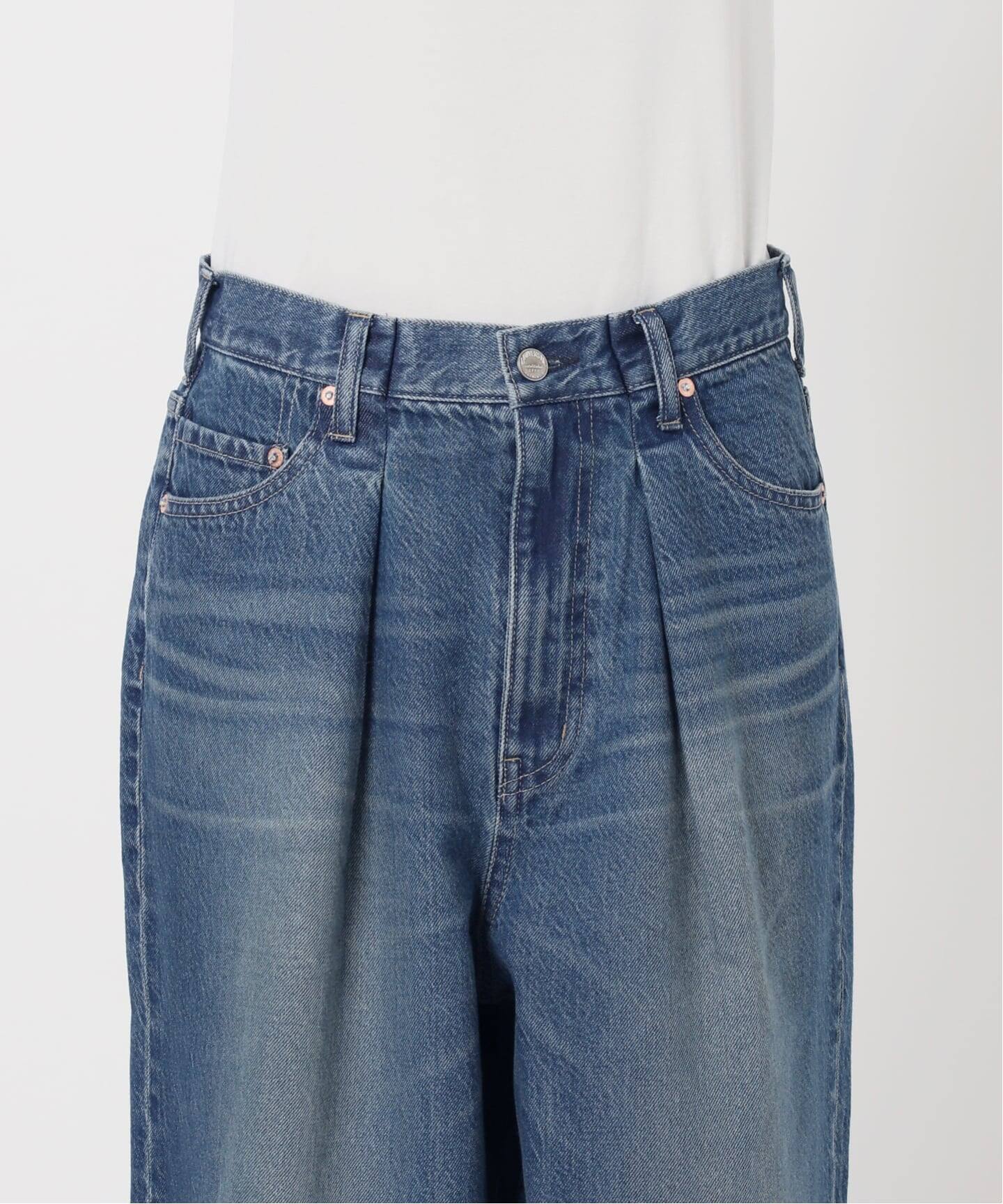 ウォッシャブル / DU JOUR / デュ ジュール PEG TUCK JEAN（デニム