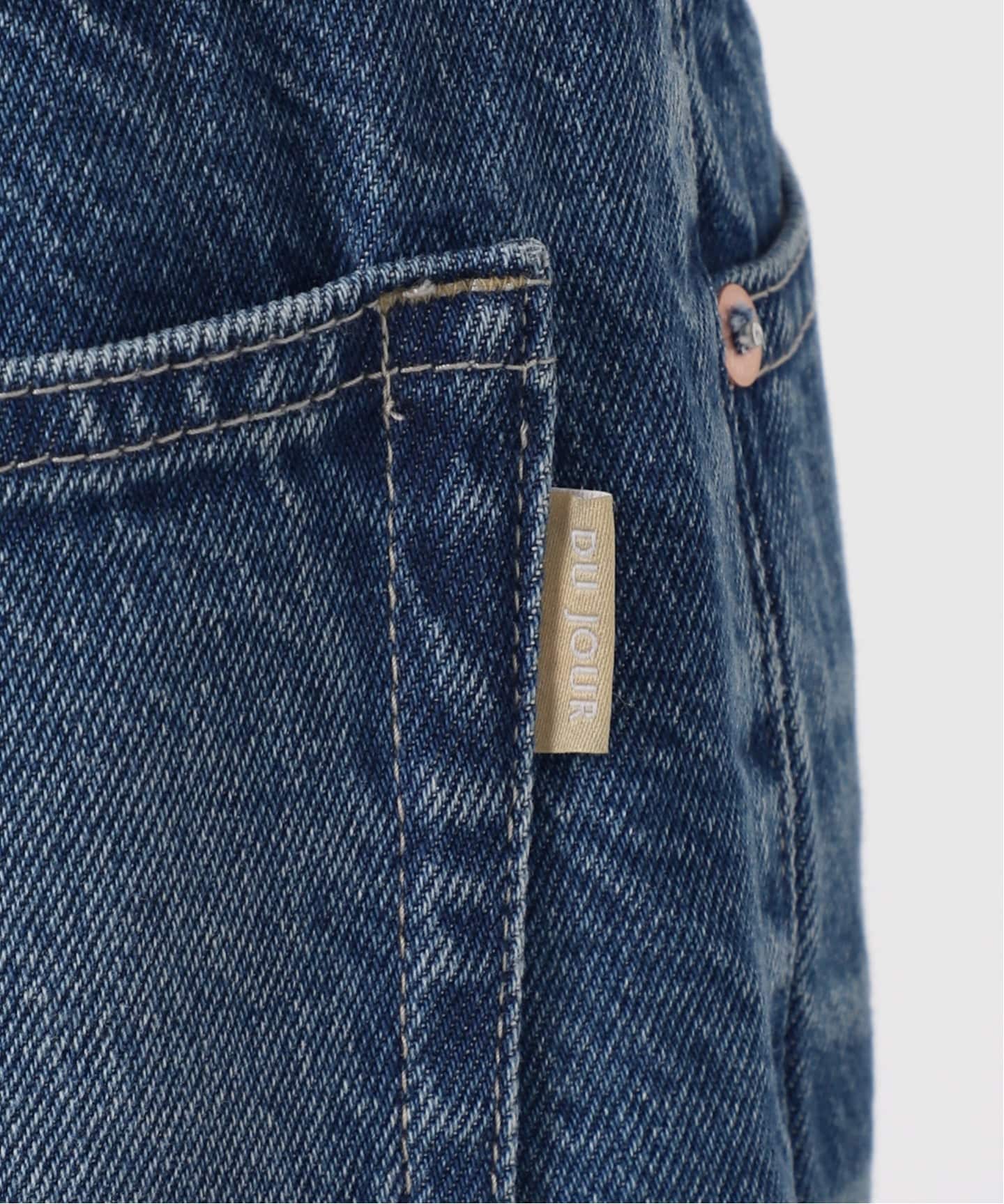 ウォッシャブル / DU JOUR / デュ ジュール PEG TUCK JEAN（デニム