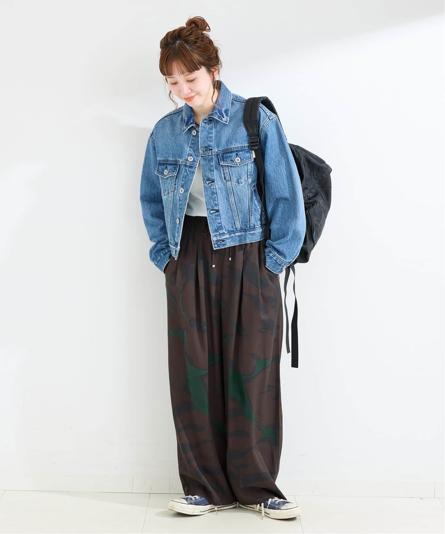 手洗い可 / アクアプリントタックバルーンパンツ（その他パンツ）｜B.C