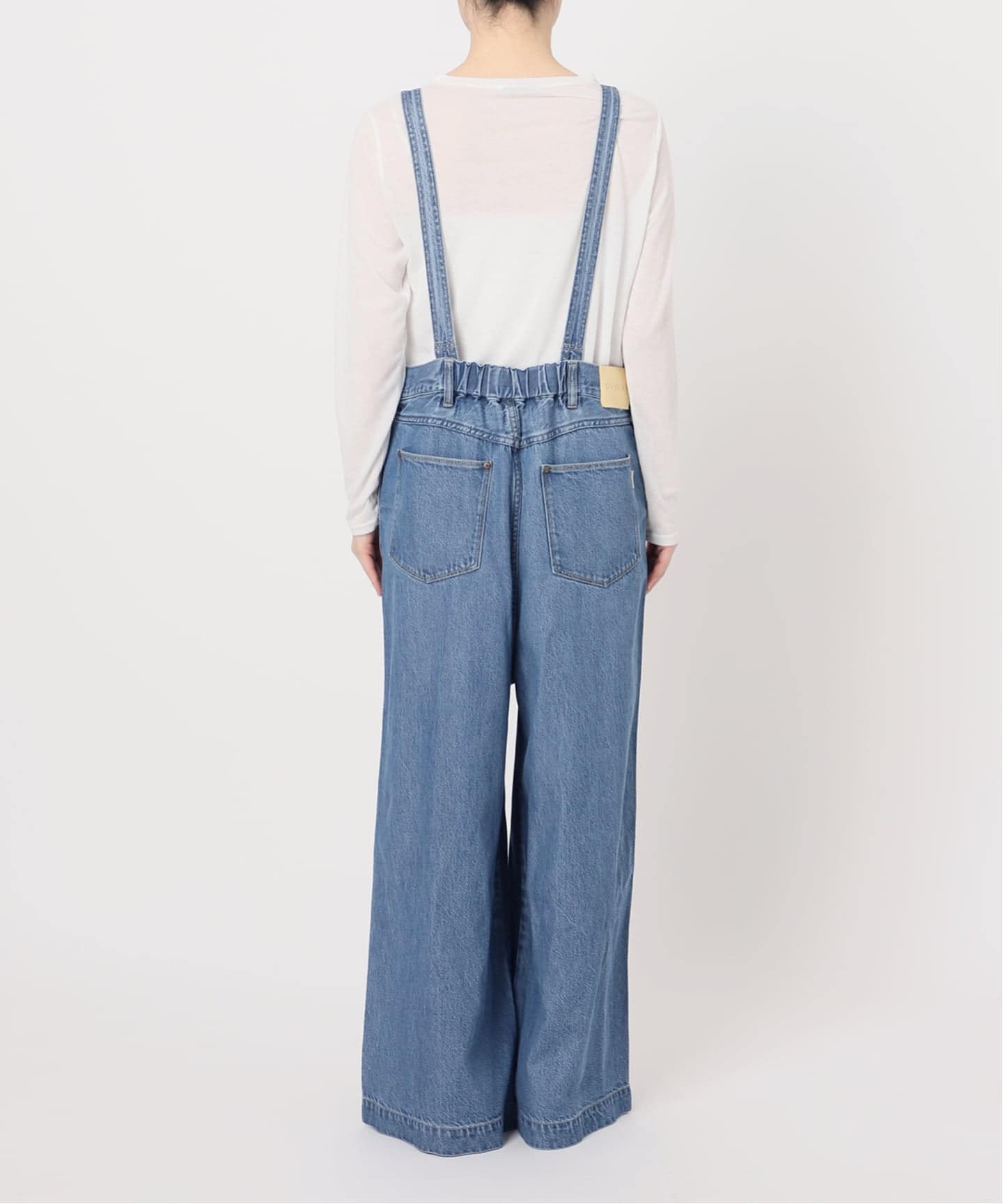 追加3予約》【WEB限定】DU JOUR/デュ ジュール V NECK JEAN SALOPETTE
