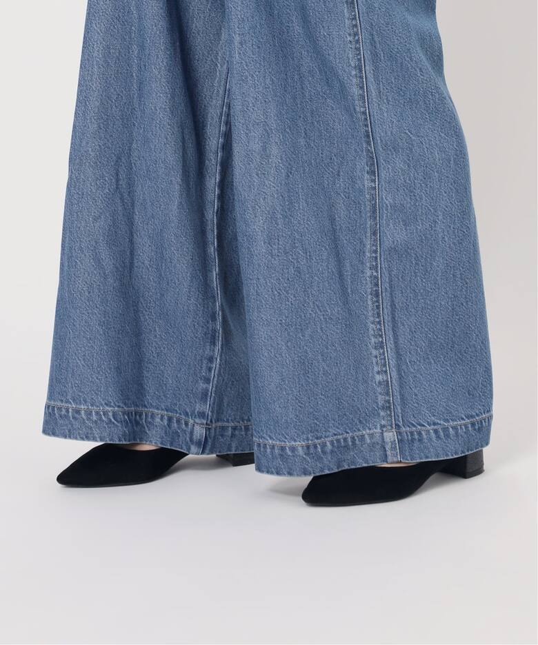 追加3》【WEB限定】DU JOUR/デュ ジュール V NECK JEAN SALOPETTE 