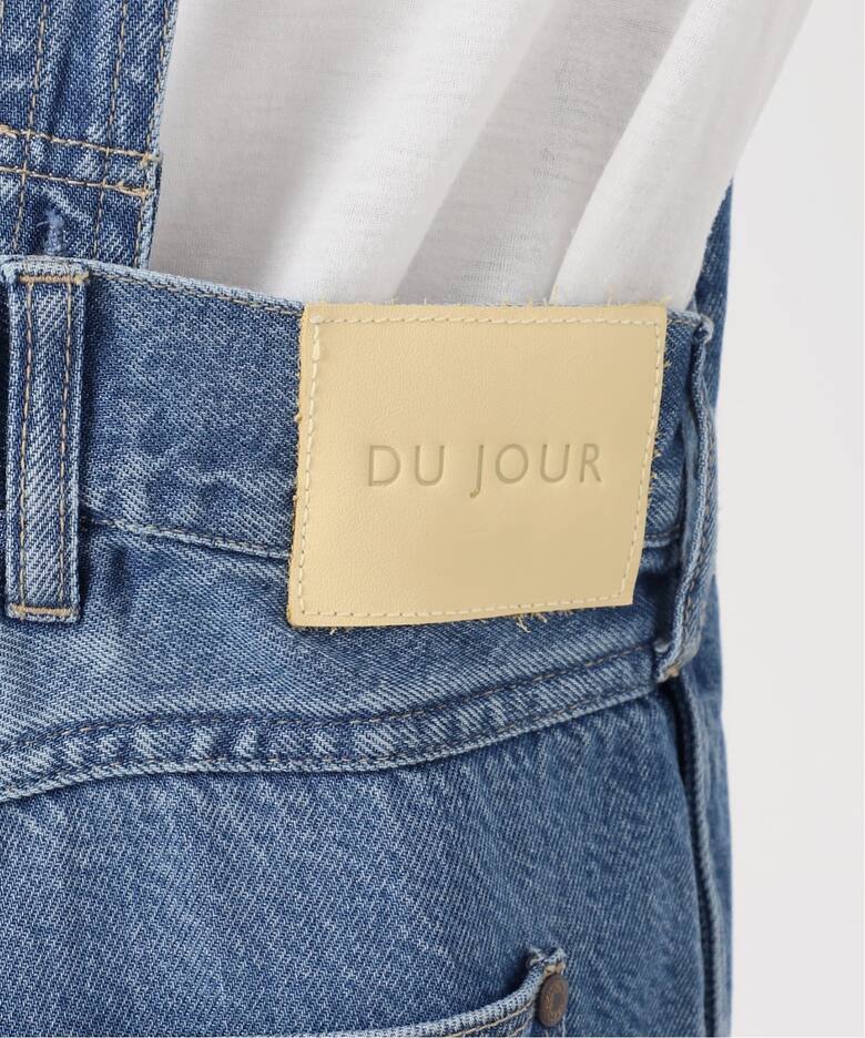 追加3》【WEB限定】DU JOUR/デュ ジュール V NECK JEAN SALOPETTE 