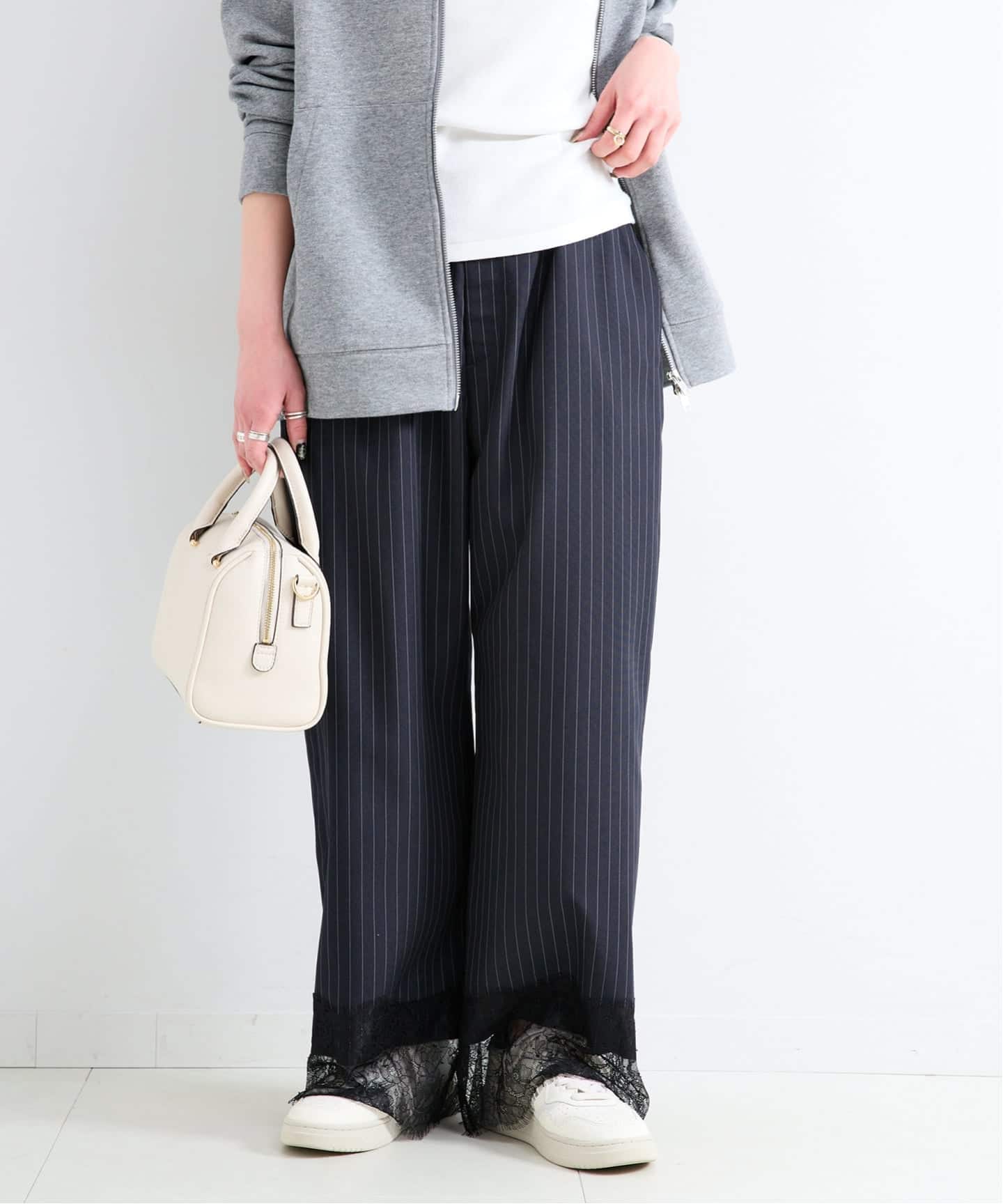 一部WEB限定カラーあり】手洗い可 / レースヘムパンツ（その他パンツ