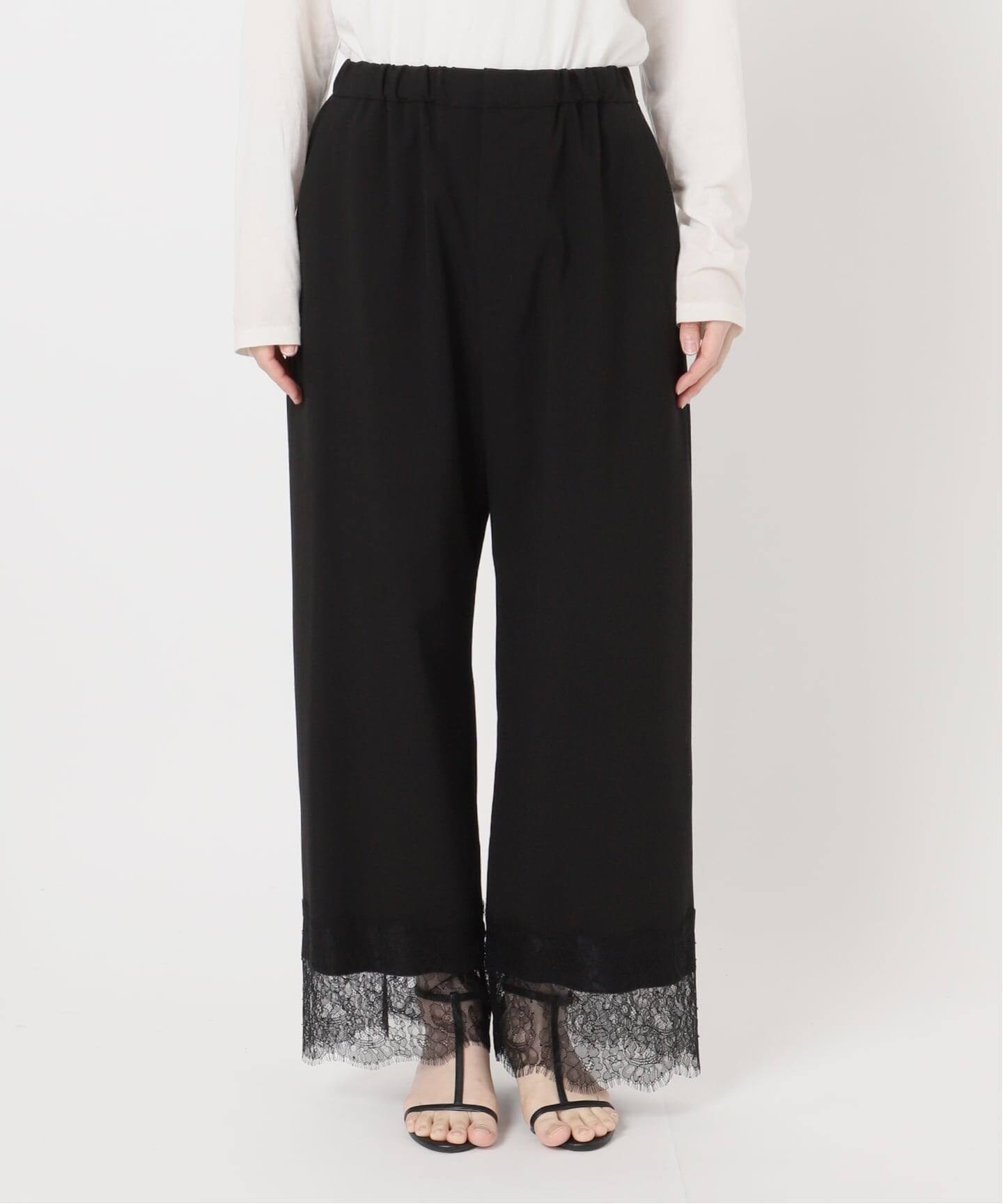 一部WEB限定カラーあり】手洗い可 / レースヘムパンツ（その他パンツ