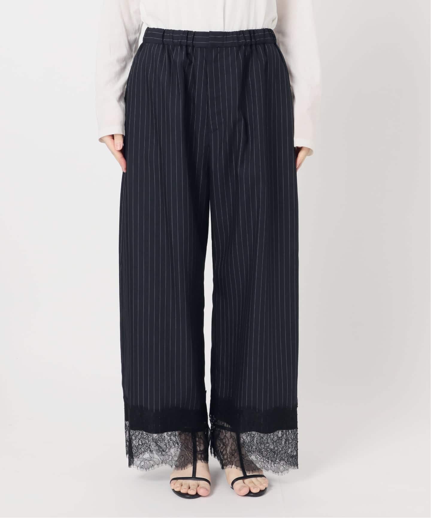 一部WEB限定カラーあり】手洗い可 / レースヘムパンツ（その他パンツ