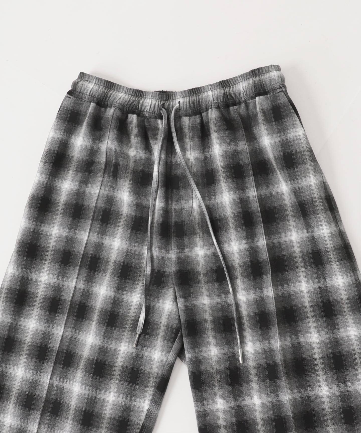 予約》手洗い可 / TR CHECK パンツ（スラックス）｜B.C STOCK（ベー