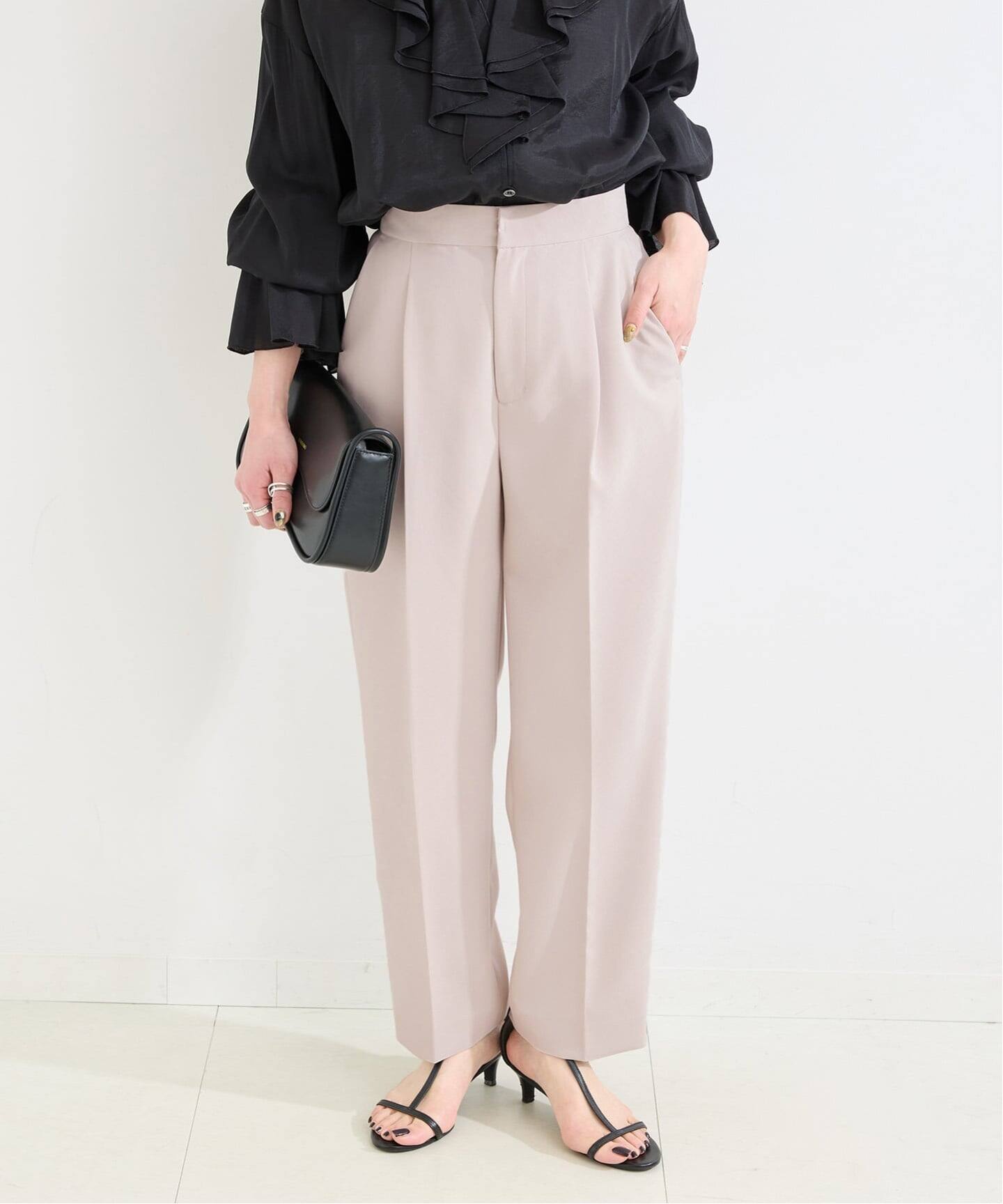 手洗い可 / T/R ダブルクロス パンツ（スラックス）｜B.C STOCK（ベー