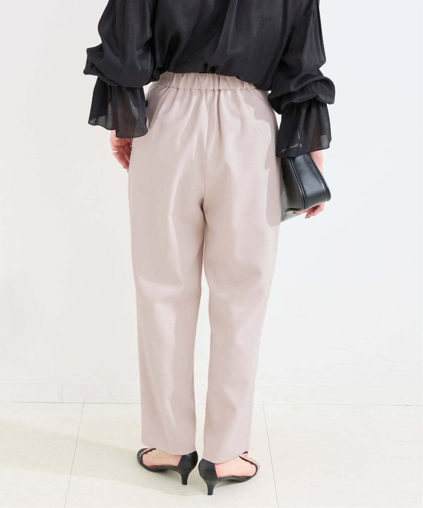 手洗い可 / T/R ダブルクロス パンツ(スラックス)|B.C STOCK(ベー 手洗い可 / T/R ダブルクロス パンツ(スラックス)|B.C STOCK(ベー