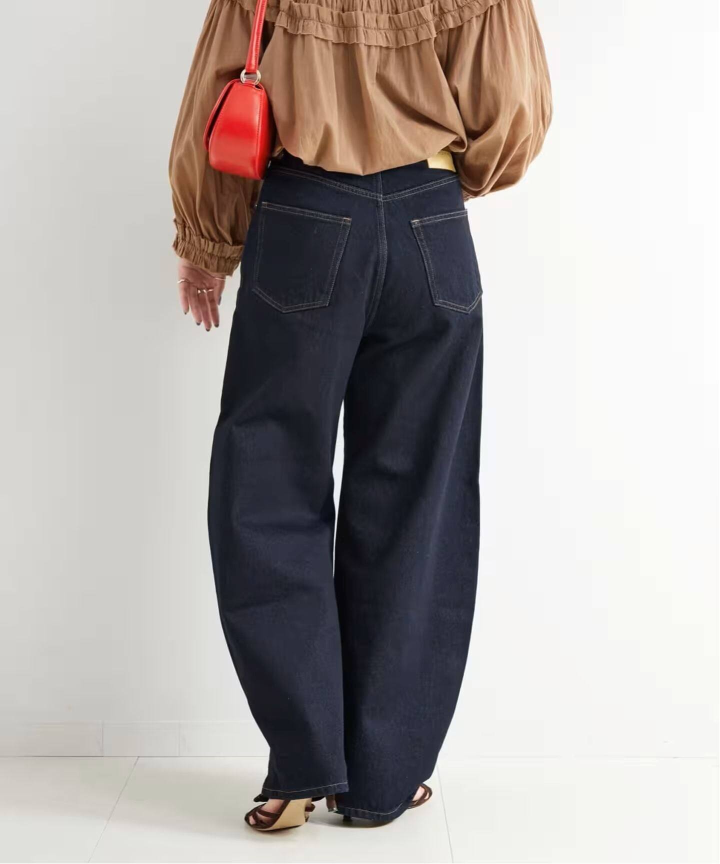 追加8》ウォッシャブル / DU JOUR / デュ ジュール BARREL BAGGY JEAN