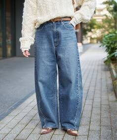 《追加8予約》ウォッシャブル / DU JOUR / デュ ジュール BARREL BAGGY JEAN