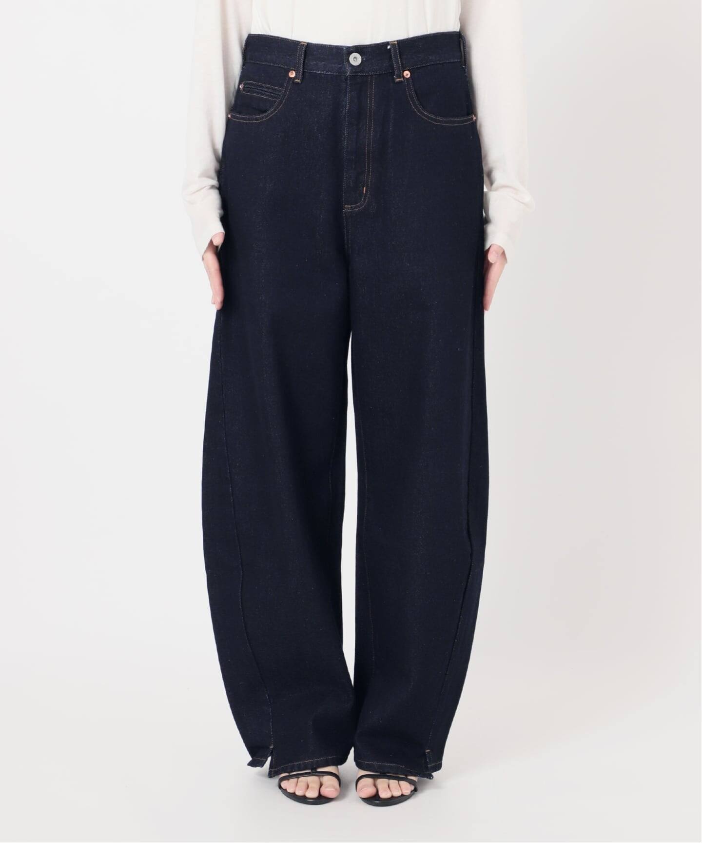 追加9》ウォッシャブル / DU JOUR / デュ ジュール BARREL BAGGY JEAN