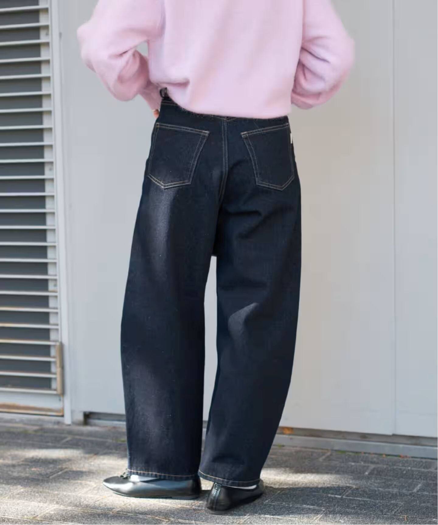 追加10》ウォッシャブル / DU JOUR / デュ ジュール BARREL BAGGY JEAN