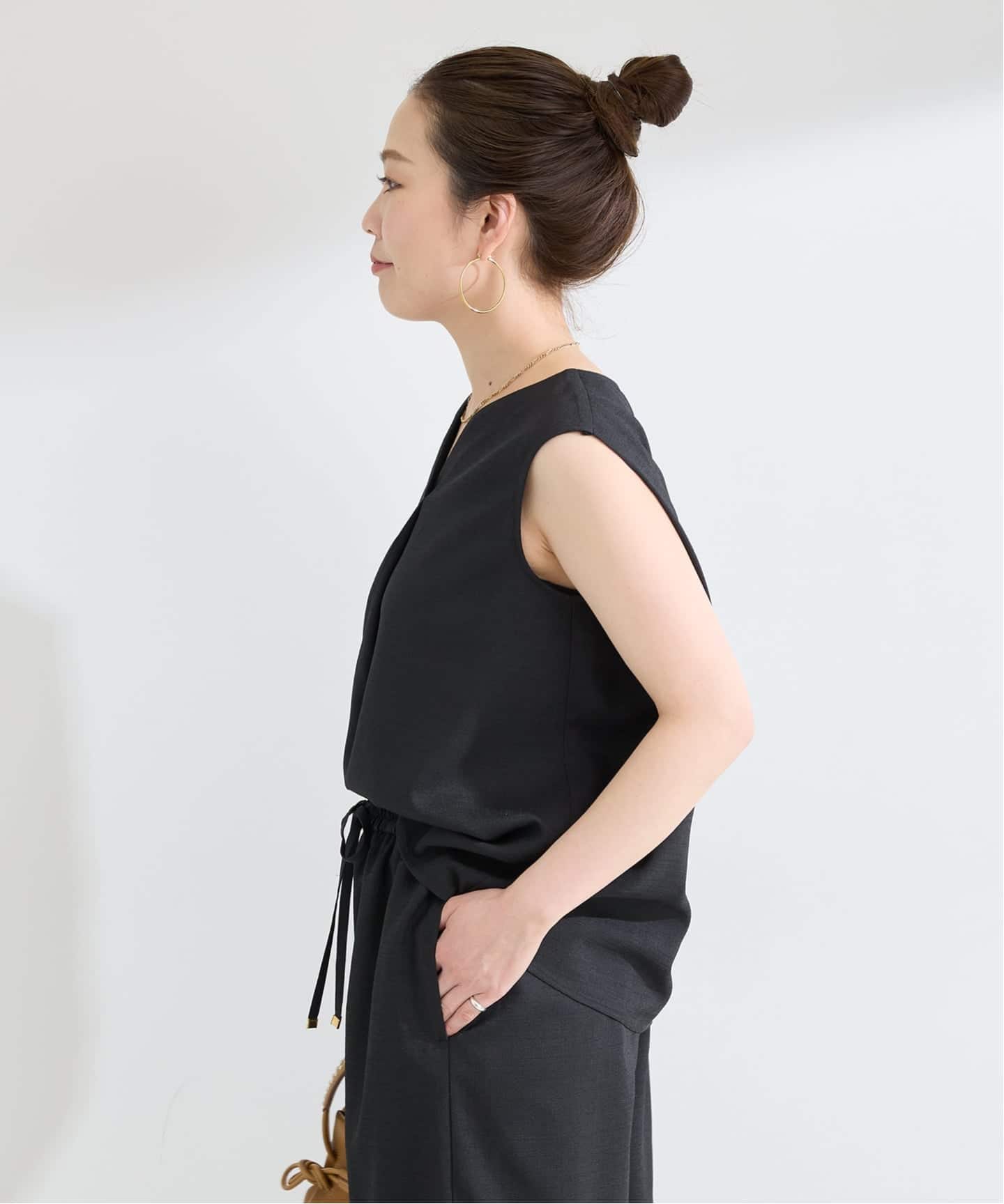 追加2》《S/Mサイズ展開》《2点セット》リネンライクセットアップ