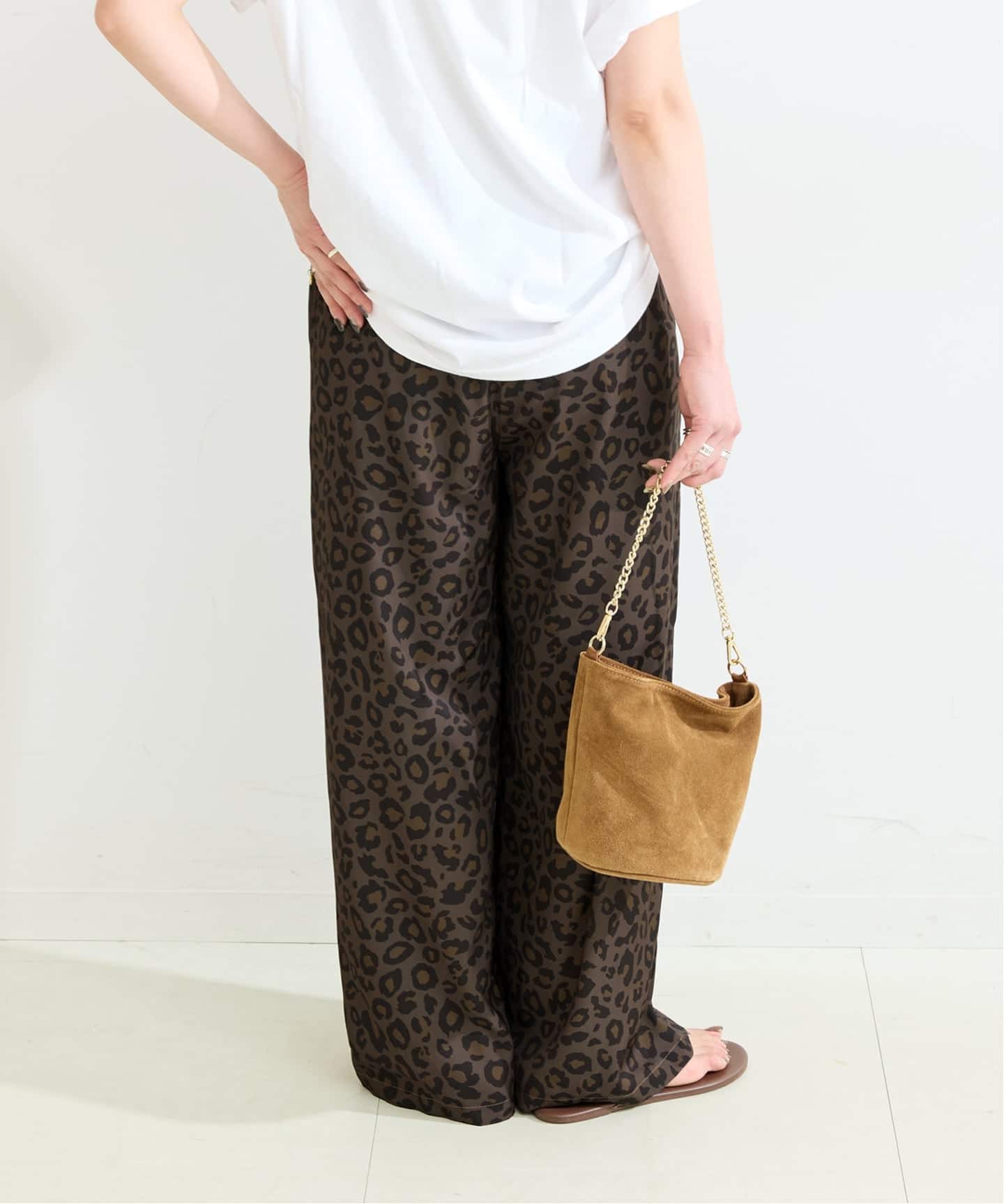 ウォッシャブル / レオパード柄パンツ（その他パンツ）｜B.C STOCK