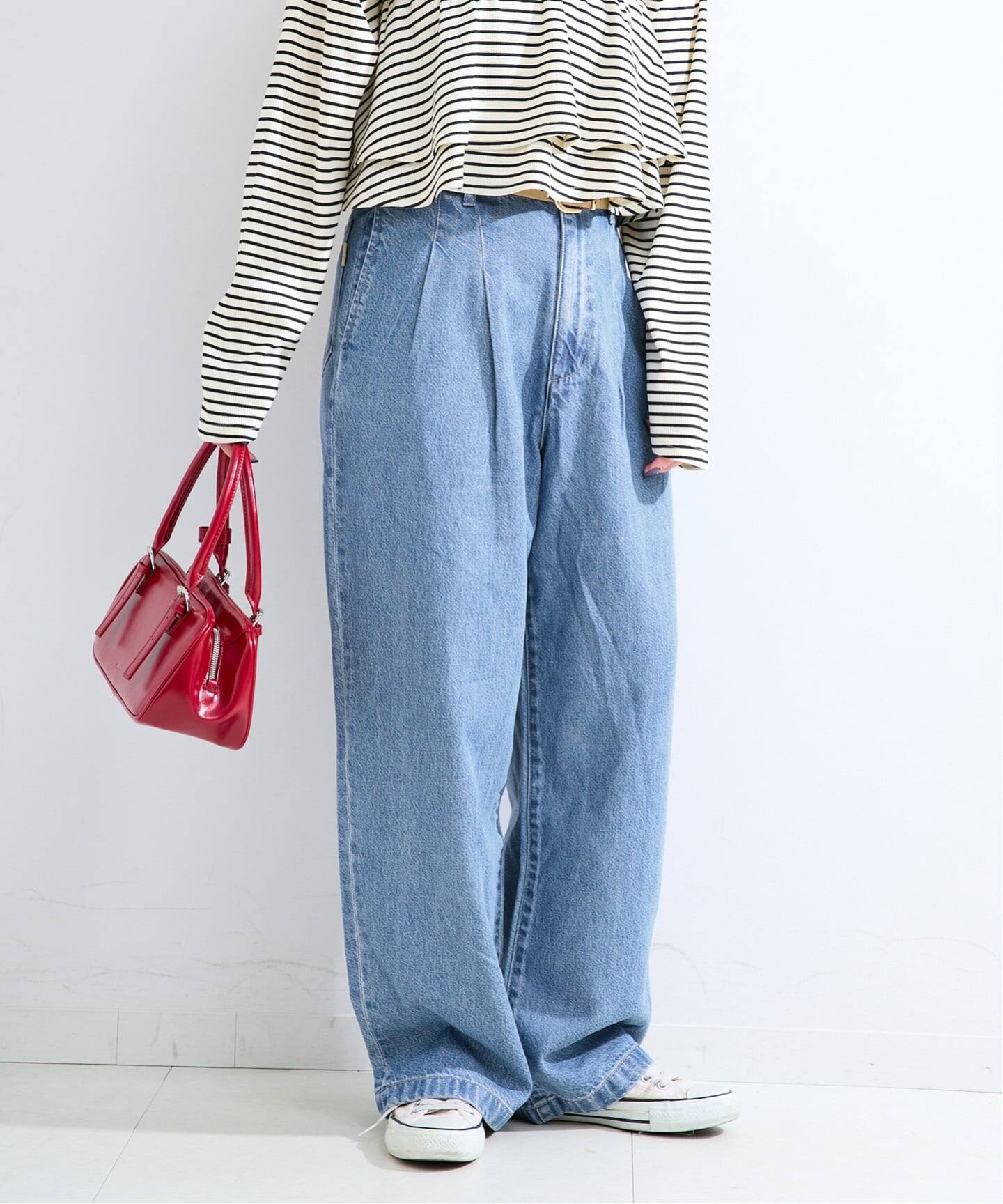 追加5》ウォッシャブル / DU JOUR/デュ ジュール TROUSER JEAN（デニム